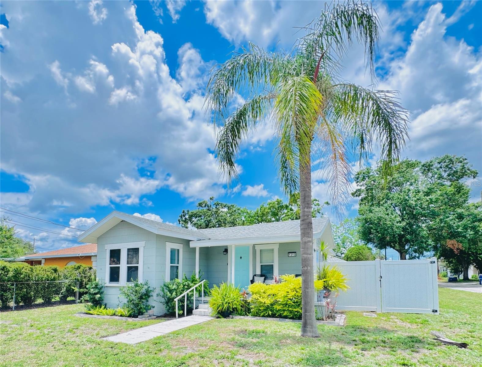 Two properties in one, this home is a great deal in a very desirable location. Huge corner lot, literally 3 miles from everything one needs. Live and rent or have an airbnb for extra income! You could live in the front and rent the back for extra income to help a mortgage or for a family that carries for an elder who needs privacy. This huge property contains a main house with 2 bedrooms and 2 baths, a studio efficiency that has a full bathroom and full kitchen, located in the back, with private entrance and private yard. Both have air conditioning with main house central air and studio a mini split. The studio and home both have been renting on short term rentals. The home has been very profitable on str websites. The Yard is very big and could fit a boat (currently storing a boat), or truck, or large vehicles, etc. No hassle with HOA or CDD. This home is truly a gem and has been remodeled in many areas of the home including kitchen, bathrooms, etc. Newer Roof in homes. With some extra love this home could be your favorite sanctuary. Lots of storage as it has TWO large sheds, one located in backyard of main house and another located by backyard of studio. It has been fenced separately, with vynil and has a passage door for entrance between properties. Close to University of Tampa, major highway, restaurants, convention center, benchmark international arena, etc.