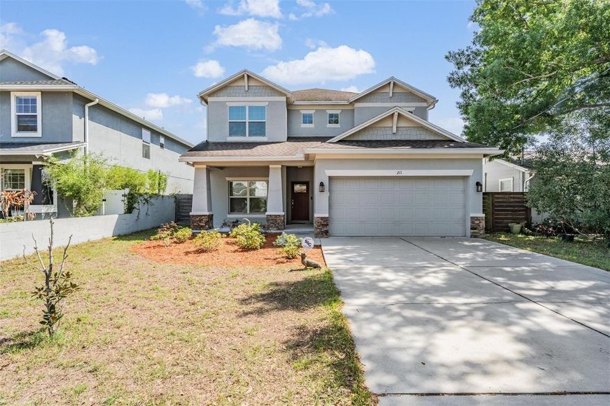 Located in North Hyde Park and in Plant/Wilson/Mitchell school district, this beautiful newer (2016) construction residence offers generous living spaces and a thoughtfully designed floor plan.  Features include: formal living and dining areas, expansive great room right off of the kitchen, 9ft ceilings on both floors, crown moulding and craftsman window trim on first floor, 2nd floor bonus room, wood look plank tiles throughout living/kitchen area on first floor as well as a first floor bedroom and full bathroom perfect for guests/home office/ or multi-generational living.  The spacious second floor primary suite serves as a private retreat with double door entry, tray ceiling, walk-in closet, and well appointed spa like ensuite bathroom.  Primary bathroom features dual sink vanities with granite countertops, walk-in shower and oversized soaking tub.  This NoHo neighborhood places you in the epicenter of everything Tampa has to offer.  Walking distance to Midtown and only minutes from Hyde Park Village, Downtown Tampa, Bayshore Boulevard, Water Street, Armature Works, TIA, MacDill Air Force Base, top dining and shopping destinations, all within one of South Tampa's most desirable school zones.  High and dry in Flood Zone X.  Call today for private showing.