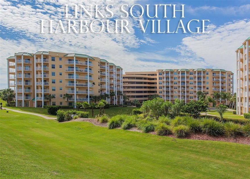 Are you ready for beach, boating, golf, and peaceful, care-free living? Then you won't want to miss this spacious, turn-key Links condo at Harbour Village featuring the convenient and desirable drive-to-your-floor building design. Nestled between the brilliant blue Atlantic coastline and the Halifax River, this gated, private condo provides glimpses of the beach from the living room, balcony, and primary suite. Inside you will find upgraded LVP flooring throughout the living areas, with comfortable carpet in the bedrooms. The roomy kitchen will delight the chef of the family with gorgeous quartz countertops, quality appliances, ample cabinetry, and recessed lighting. The oversized primary suite provides balcony access, while the updated primary bath boasts a walk-in shower, a bathtub, and a quartz-topped dual sink vanity. The A/C is 2 years old, and the water heater is 4 years old. At Harbour Village, residents enjoy a laid-back lifestyle bolstered by a nine hole par-3 golf course, tennis courts, indoor and outdoor swimming pools, a sauna, a fitness facility, a private oceanfront clubhouse, and a 142-slip deep-water marina. Come view this peaceful and private offering, and have a place to enjoy for many years to come