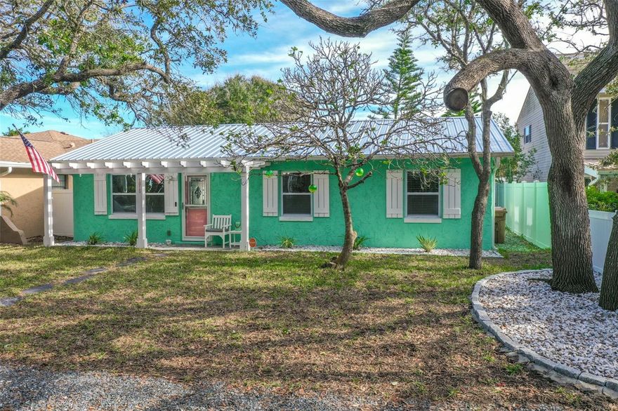 Beautiful Beachside Bungalow with Saltwater Pool and RV/Boat Parking Welcome to your dream home! This charming three-bedroom, two-bathroom bungalow offers the ultimate in coastal living. Just three blocks from the beach on a rare 150 ft deep lot on beachside Flagler Beach in a golf-cart-friendly community, this property has everything you need for a relaxed, yet adventurous Florida lifestyle. Highlights include:  Saltwater Pool: Enjoy your private oasis surrounded by a spacious screened-in lanai.  RV/Boat Storage: 51-foot covered parking, perfect for any RV on the road or your boat, plus alley access for convenience.  Oversized Garage: Room for all your toys, classic cars, and storage needs.  Updates Galore: Brand new metal roof, fresh interior and exterior paint, new trim and baseboards, updated master bath, new hot water heater, and more. Comfortable Living Spaces: Brand new vinyl flooring in two bedrooms, newer kitchen cabinets and appliances, and a flexible master bedroom/mother-in-law suite. Prime Location: High and dry in an X flood zone with no flooding history. Close to the beach, Intracoastal Waterway, parks, and trails. Located just 20 minutes from Daytona Beach, 30 minutes from historic St. Augustine, and a little over an hour from Orlando’s airports and amusement parks, this home is perfectly positioned for all your lifestyle needs. Whether you enjoy kayaking, paddleboarding, fishing, or exploring Florida’s natural beauty, this is beachside living at its finest. Don’t miss this incredible opportunity to own a piece of paradise. Schedule your private showing today!