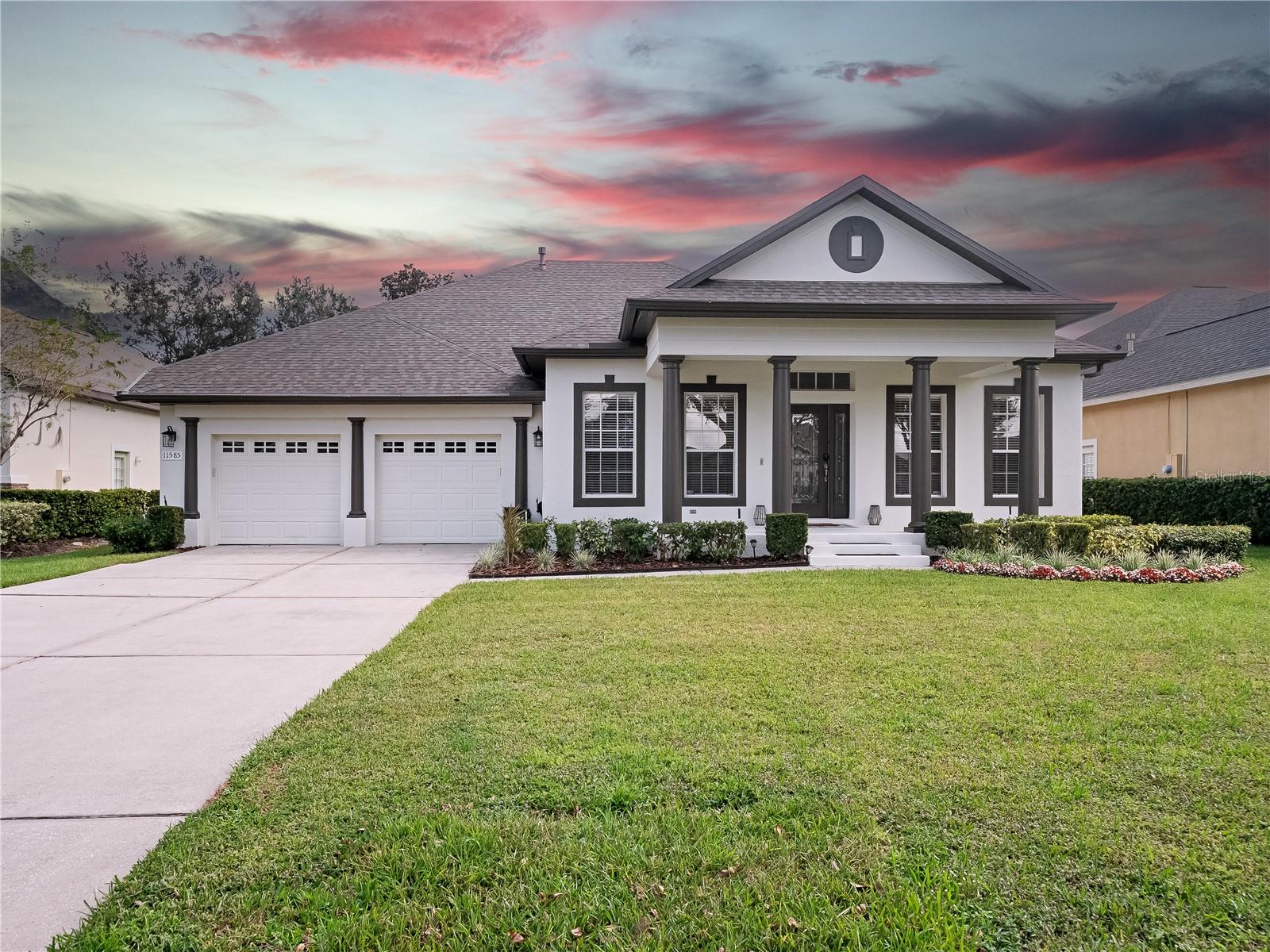 Welcome to Keene's Pointe! You will love calling this exclusive 24-hour guard gated community your home! Step through the front doors into the tiled foyer of this spectacular 4 bedroom, 3 bath home in pristine condition. A bright and airy formal dining room sits left of the foyer and a formal living room to the right. A spacious kitchen features upgraded 42-inch cabinets, includes side by side fridge, double oven, granite counter tops, breakfast bar with separate dinette area. The spacious family room is open to the kitchen with convenient access to a guest bath. Two additional bedrooms share a Jack and Jill bathroom. The extra-large master suite is to the left of the family room with a gorgeous master bath, featuring a garden tub and a tiled walk-in shower. Both, the interior and exterior of this home have been painted. The 2-car garage is spacious. Superb landscaping and a roomy fenced in backyard. Additional amenities include a signature 18-hole Jack Nicklaus designed golf course, 4 lighted tennis courts, community pool, restaurant and numerous playgrounds. Call today for your own private showing.