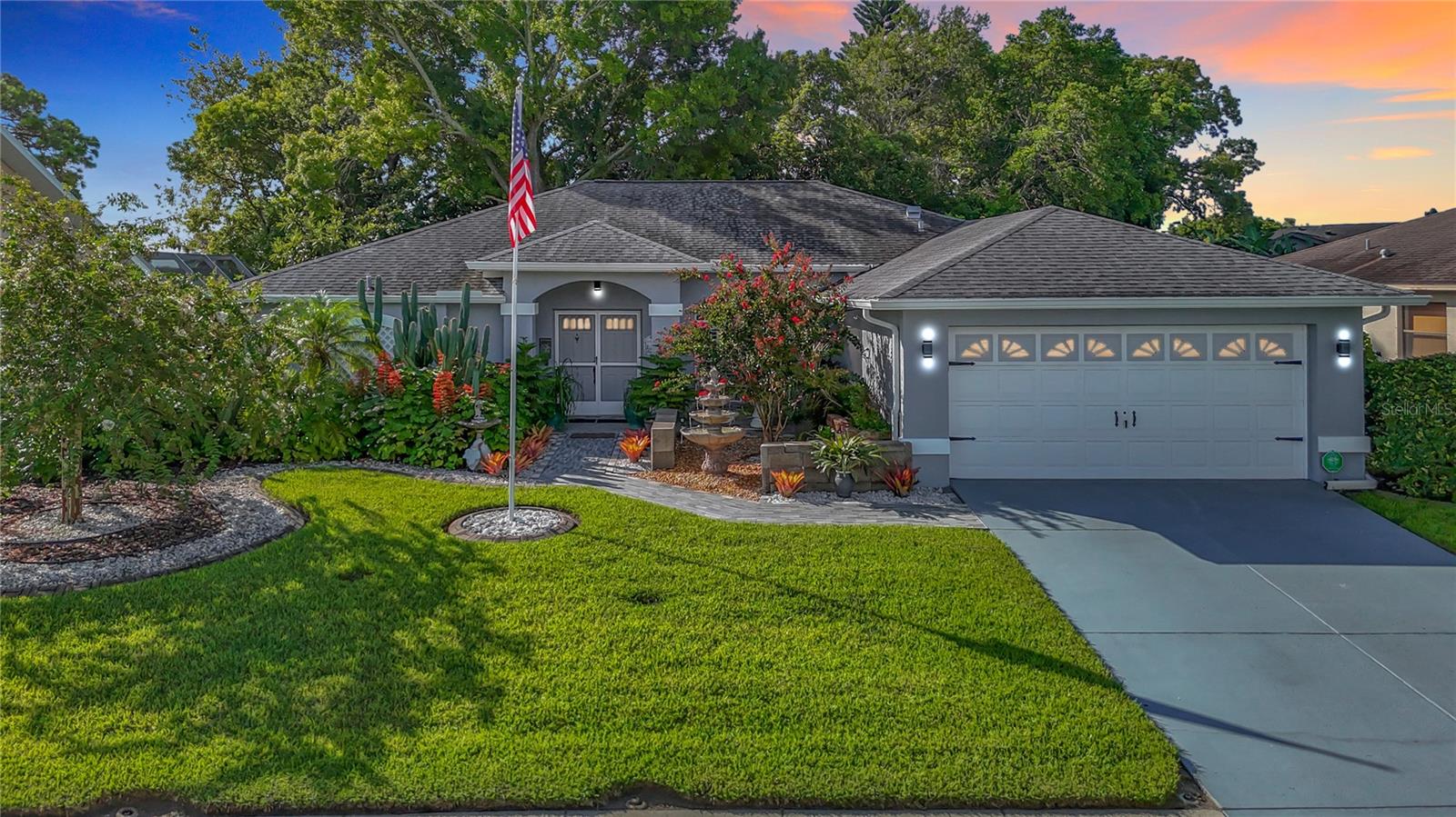 Welcome to this stunning, move-in ready single-family home nestled in the desirable Barrington Woods community. Featuring 3 spacious bedrooms, 2 full bathrooms, and a 2-car garage, this residence has been tastefully updated throughout for modern comfort and style. Step inside to discover elegant porcelain tile flooring through the entire home. The open-concept layout offers a bright and airy feel, with a thoughtfully designed kitchen showcasing granite countertops, a convenient breakfast nook, and views overlooking the great room—perfect for entertaining and everyday living. A separate formal dining room adds space for special gatherings.
Enjoy the Florida lifestyle year-round with a screened lanai that opens to a shaded backyard deck, creating the perfect outdoor retreat for hosting friends or relaxing in the evening breeze.
Barrington Woods offers low HOA fees of just $174 a quarter and amenities including a community pool, lighted tennis and pickleball courts, and a clubhouse currently being renovated. The community gym, overlooking the sparkling pool, adds even more convenience to your active lifestyle.
Centrally located near top-rated hospitals, beautiful Gulf Coast beaches, shopping, dining, and both Tampa and St. Pete/Clearwater International Airports & Veterans/Sunshine Parkway (589) this home offers the perfect blend of comfort, style, and accessibility.
Don't miss your chance to own this beautifully updated home in one of the area's most sought-after neighborhoods!