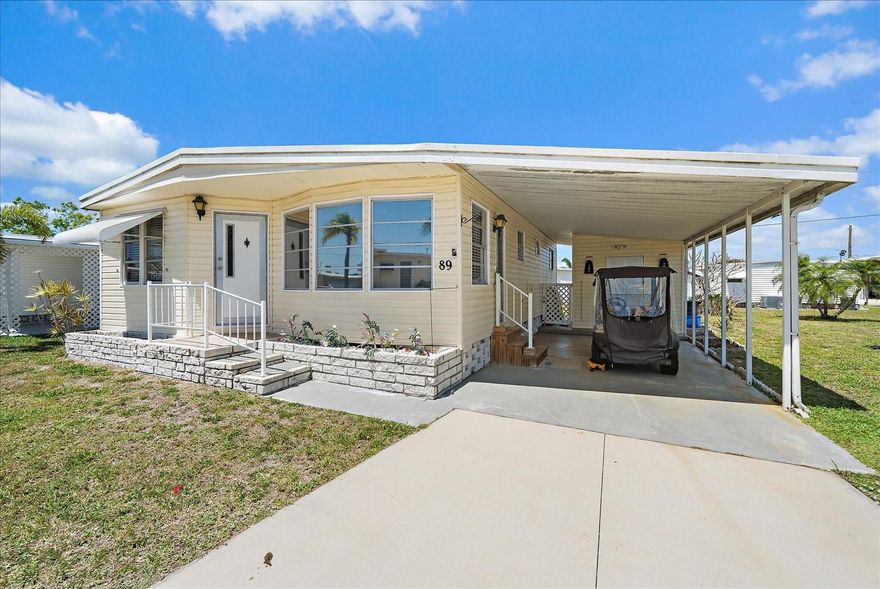 Fantastic opportunity to own a 1972 double-wide mobile home offering the perfect blank canvas for your vision!  This 2-bedroom, 1.5-bath unit located in Tropic Isles Co-Op—features a spacious and functional layout with ample room to design, update, and make it truly your own. Whether you're seeking a full-time residence or a seasonal retreat, this home delivers comfort, convenience, and potential in a highly desirable waterfront community.
Enjoy the ease of low-maintenance living paired with generous interior space—ideal for relaxing, entertaining, or customizing to suit your lifestyle. With a little creativity and personal touch, this property can be transformed into your ideal Florida getaway.
Enjoy a welcoming waterfront community atmosphere with convenient access to local amenities, shopping, dining, and the beautiful Gulf Coast lifestyle.  Bring your ideas and imagination—this is your chance to create something special in a prime location! **Golf cart sold separately.**