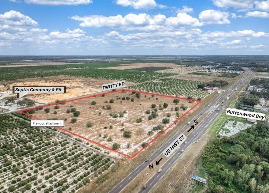 About 18 acres of beautiful land with 990 front feet of Highway frontage on US 27, a 4-lane divided US Highway with median opening.  Currently zoned agriculture. There are multiple RV Parks and Mobile Home Parks across from the property.  Near Sebring Regional Airport - Multimodal Logistics Center & Sebring International Raceway. Cleared.  Great potential US Highway property! Don’t miss out! Coordinates: 27.407150, -81.416280 
The Property is in Opportunity Zone!  For investments held for at least 10 years, investors pay no taxes on any capital gains produced through their investment in Opportunity Funds.

President Trump signed legislation in July 2025 to renew and make the Opportunity Zones program permanent. This legislation, called the "One Big Beautiful Bill Act," extends the program indefinitely and introduces new provisions for a modernized version of the incentive, known as OZ 2.0.  

Permanent extension: The original program was set to expire at the end of 2026, but the new law removes the sunset provision, making it a permanent part of the tax code.