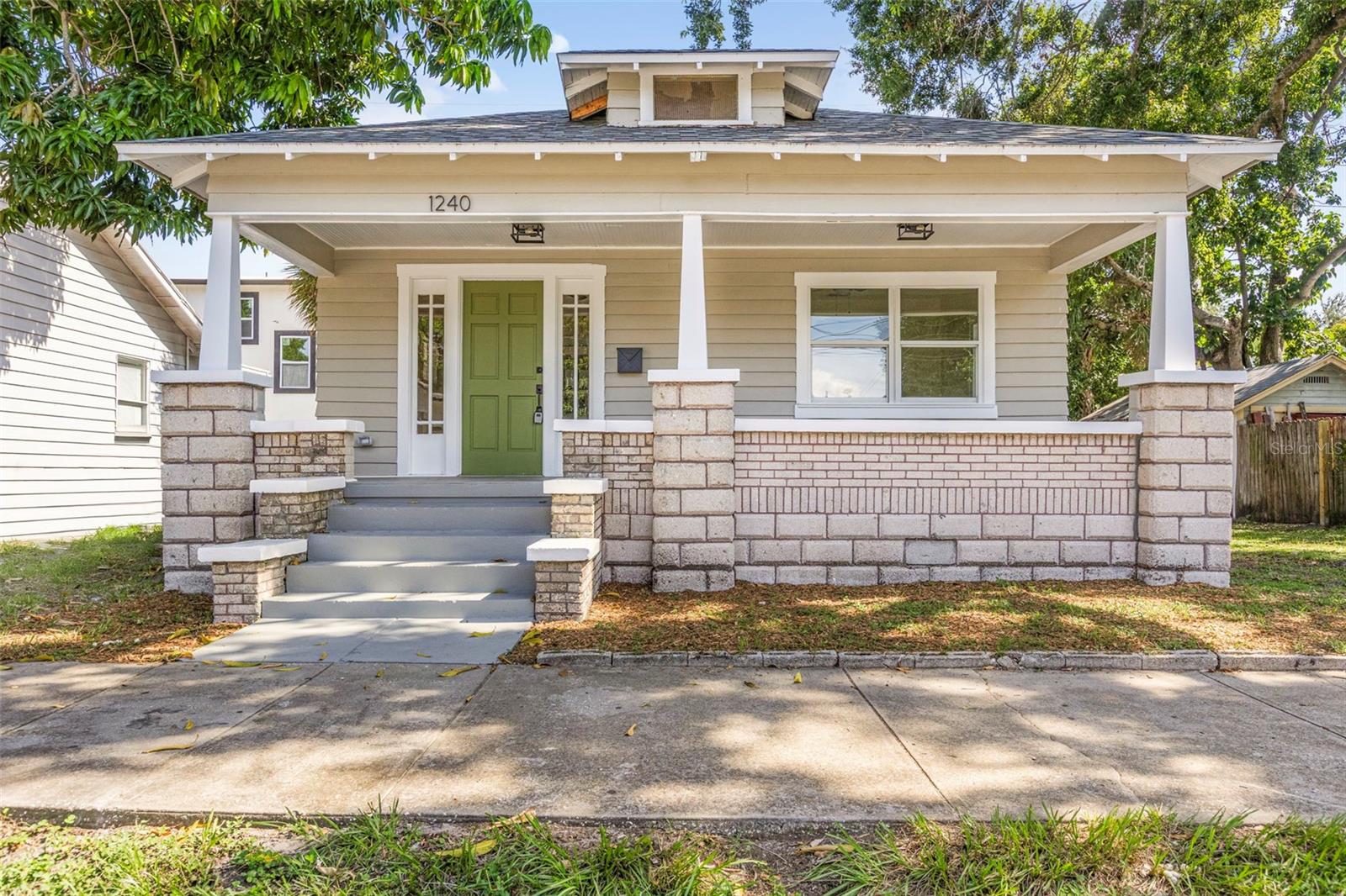 Be the one who owns this charming, historic, century-old home that’s been completely renovated for modern living. The house has undergone a complete transformation—everything is new, including fully permitted plumbing all the way to the city line. It features a new roof (2024), a new kitchen with brand-new stainless steel GE appliances, a new bathroom, new flooring and paint, and an updated electrical system brought up to code with new fixtures. Over 1,000 square feet of air-conditioned living area comes with brand-new ducting, including the laundry/mud room. The home boasts an open-concept layout with high ceilings, making it great for comfortable living and gatherings.
Be a proud owner of this gem and become part of St. Petersburg’s history with its unique character and modern enhancements.