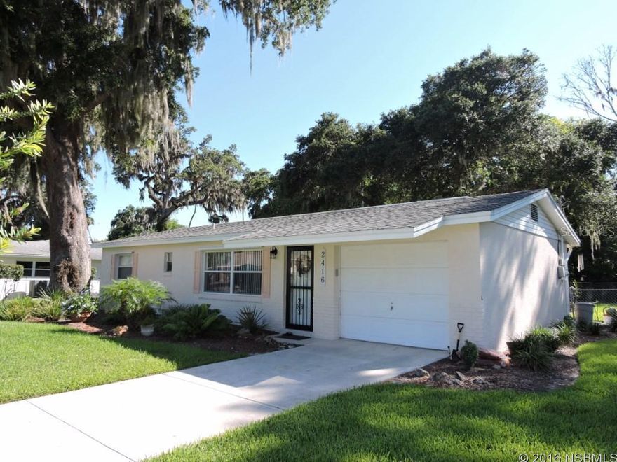 Beautifully maintained and cared for, and owner occupied. This home is ready to move into, and feels much larger than actual SF, with no hall ways wasting living space. The Florida room is in addition to A/C living space, but is great living area full of light, providing great views of large backyard, and features French doors and insulated walk-on roof.   Enjoy the cool shade of ancient, specimen oaks, and bring your puppy, back yard is completely fenced. Great curb appeal, gorgeous lawn and landscaping. Plenty of parking for your guests on 55 ft. long driveway, sprinkler system with affordable grey water. Beautiful homes all around you, with their own manicured lawns -- great neighborhood.   Hall bath has been updated with new cabinet and granite counter top. Home has updated 6 panel doors and updated kitchen wood cabinets and counters.  Architectural shingle roof, storm shutters, newer windows.  Great little house at a great price.  New on market, easy to see by appointment only. Offered As Is, inspections welcomed. ;Water: City