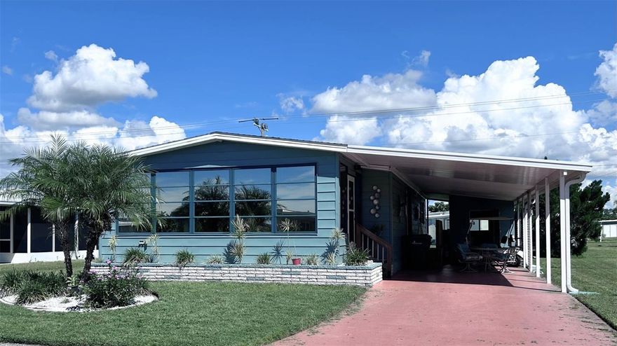 TURN-KEY HOME in this 55+ active community with boat access to the Myakka River! 2 BD, 2 BA well maintained home. Enter into the kitchen/dining area through beautiful french doors that let in a lot of natural light. The dining room features a wall with built-in shelves and cabinets. Just off the dining room is the kitchen with stainless steel and black appliances, and an updated sink. Plenty of counter and cabinet space, as well as a breakfast bar area! The living room has ample space, great for enjoying your favorite tv show or movies. Open the sliding glass pocket door off the living room to the enclosed patio/lanai with a separate wall AC! Just off the living room is the 2nd bedroom with a walk-in closet. Across the hall is a 2nd bathroom with updated cabinet and sink. Continue down the hall to the primary bedroom with an en-suite bathroom! In the bedroom you'll find a built in closet, as well as a large walk-in closet and additional storage space by the ensuite bathroom. Updated cabinetry with dual bowl sinks and walk-in shower. Laundry is located in the oversized shed, where you'll find ample shelving and a workbench. Updates include: Lanai Roof Sep 2025, House Roof Jan 2023, HVAC Apr 2015. 
Enjoy the many amenities this community has to offer! Clubhouse, pool & spa, fitness center, library, boat dock, bocce ball, shuffleboard, tennis and pickleball courts! The marina includes boat slips fishing pier and a canoe/kayak launch. Direct access to the Myakka River, Peace River, Charlotte Harbor and the Gulf. Close to beaches, restaurants, grocery stores and more!!