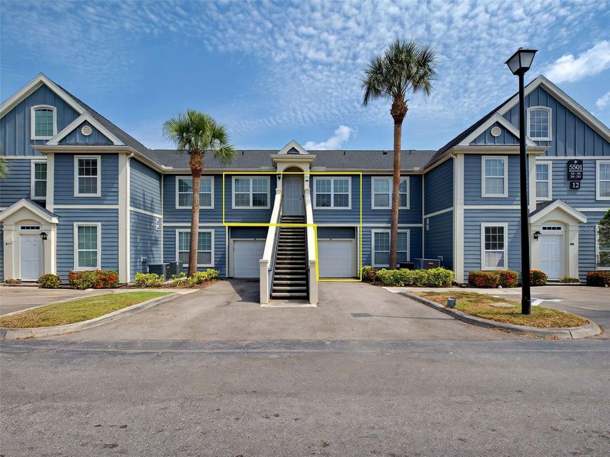 Beautifully updated 2 bedroom, 2 bath second floor condo with garage.  This lovely unit comes with luxury vinyl flooring in all living areas and ceramic tile in all wet areas.  Updated kitchen features custom counter height quartz countertops, single stainless-steel sink and new stainless range, dishwasher and microwave.  The primary bedroom offers an ensuite bath with new vanity, large walk-in closet and tub/shower combination.  The spacious guest bedroom utilizes double doors to the adjoining bath creating a private bath for guests.  Large vanity, stand alone shower and walk-in closet provide ample storage.  Washer and dryer included.  Perfectly located in the gated community of Admirals Walk with easy access to I-75.  This charming community offers a gorgeous clubhouse, fitness center, billiards and heated pool and spa. Just minutes to world renowned Siesta Key beach, multiple dining venues and nearby shopping plazas.  Come enjoy maintenance free living in our little piece of paradise!