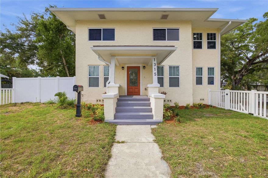 One or more photo(s) has been virtually staged. Welcome to this stunning fully reimagined property in the heart of St. Petersburg, where modern design, thoughtful functionality, and exceptional versatility come together seamlessly. Completely gutted and renovated from top to bottom, the main residence offers 1884sqft, 3 spacious bedrooms, 3 beautifully updated bathrooms, a dedicated laundry room, and an additional bonus space perfect for a home office, media room, gym, or flex living area. Every detail has been carefully curated to create a fresh, contemporary feel while maximizing comfort and style throughout. Adding even more value and flexibility to the property is the detached 667sqft ADU, also fully gutted and renovated, featuring 1 bedroom, 1 bathroom, and central A/C. Whether used for guests, multigenerational living, a private retreat, or additional living space, the detached unit offers endless possibilities. The property also includes termite bait stations for added protection and peace of mind. Perfectly positioned just minutes from the energy of downtown St. Petersburg, you’ll enjoy quick access to award-winning dining, shopping, nightlife, waterfront parks, and entertainment. Spend your weekends soaking up the sun at nearby St. Pete Beach or Treasure Island Beach, both approximately 20 minutes away, with convenient access to Bradenton and Tampa for an easy commute or day trip. Some photos have been virtually staged to help illustrate the property’s potential and layout possibilities. This is a rare opportunity to own a truly turnkey property offering modern upgrades, flexible living options, and an unbeatable location near everything St. Petersburg has to enjoy.