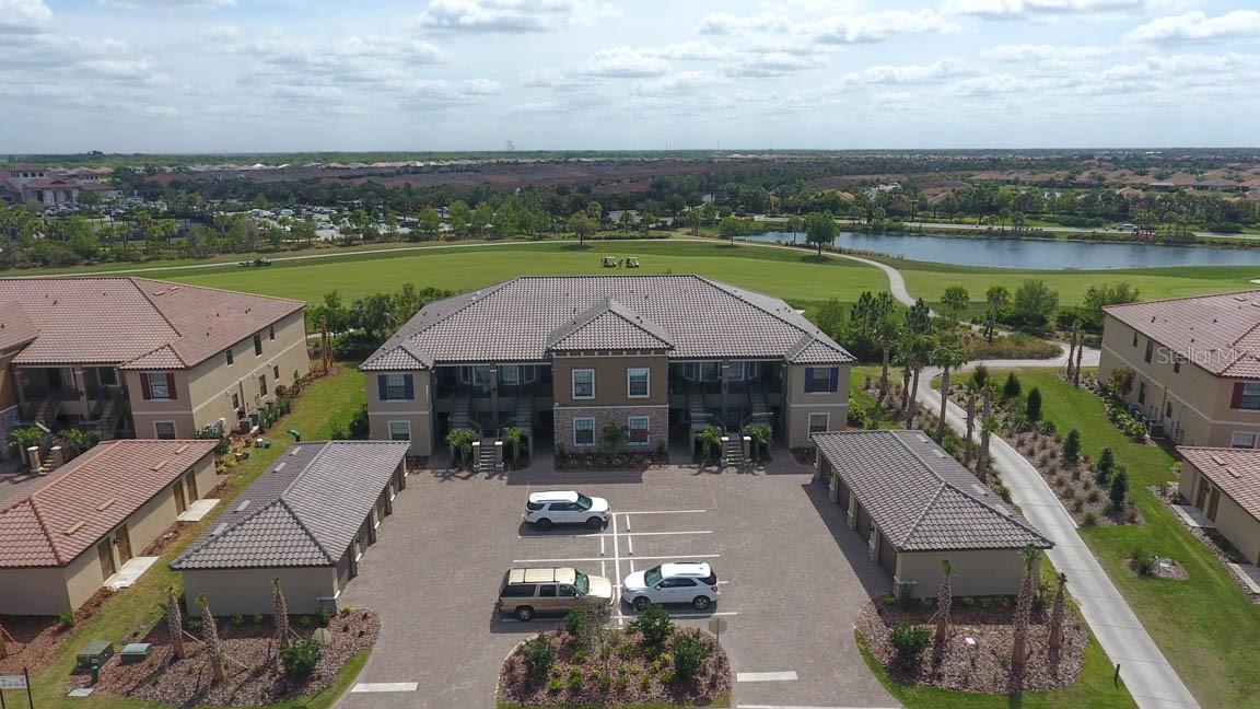 ESPLANADE @ LAKEWOOD RANCH. This Caserta Condo is a 2 bedroom 2 bathroom unit with an additional den. Come and experience a new level of inspired living and enjoy the vast array of resort style amenities that are available for your enjoyment. The view from the second floor screened lanai is absolutely beautiful and overlooks the 10th green. Once inside of this condo you will immediately be impressed by the high ceilings, beautifully decorated unit, SS appliances in the kitchen along with granite countertops. This condo also features a single car detached garage. For a transferrable fee of $250.00 guests have the use of all onsite facilities such as the heated lagoon style pool, spa, pickleball, tennis and bocce courts. Hurry and reserve your guest reservation today and see why so many others have chosen the Esplanade for their vacation destination. AVAILABLE OFF SEASON ONLY April 1st - December 31, 2023.