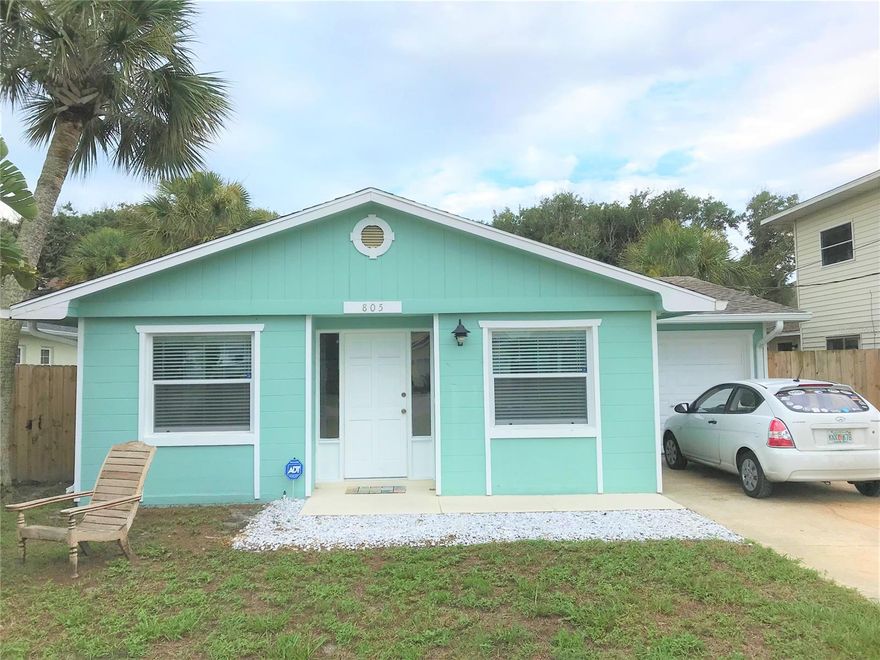 Amazing walk to beach and Flagler Avenue central beach location. Excellent well built and cared for home. 2 bedroom 2 bathroom 1 car garage with fenced back yard. Great opportunity to live the NSB lifestyle. Available August 1, 2019. Contact real estate professional for application and showing instructions. One small dog allowed with $500 non refundable pet fee. First month rent plus $2500 security deposit required prior to occupancy. No cats or smoking allowed. This home is currently furnished but will rented unfurnished.