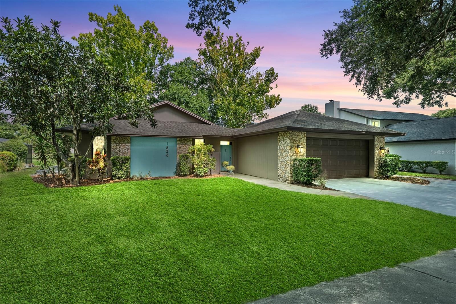 Welcome Home to your charming abode in Winter Park! This courtyard home is cozy, warm and inviting and waiting for you to make it yours. Well maintained, this home is move in ready! Walk into the foyer and you'll be greeted by cherry wood flooring as you step into the living room with high ceilings, beams, and a cozy fireplace. The living room is perfect for family meals, the dining space is connected to the living room and overlooks the golf course view. The Kitchen includes updated stainless steel appliances and a dining area to enjoy a meal with serene views. Down the hall are two generously sized bedrooms a laundry room and guest bath. Wake up overlooking your golf course view. The primary bedroom is your private oasis. The bathroom features double sinks so you don't have to share and an updated shower (updated 11/2024) This bedroom is also oversized with room for a King bed, and an additional sitting area. Location is everything, minutes to Semoran and University makes your commute easy, located in Winter Park Pines, a short distance from Cady way trail, and all the shopping and dining Baldwin and Winter Park have to offer. Come tour your dream home today! New Roof in 2020, Repipe in 2024, and HVAC updates in 2021/ Please note Patio Furniture in courtyard is included in current price.