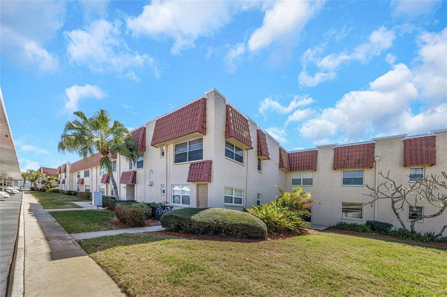* * FANTASTIC LOCATION * * Welcome to easy Florida living in this beautifully situated 2-bedroom, 1-bath condo located in a gated waterfront community in St. Petersburg. Enjoy a resort-style lifestyle with access to a clubhouse, sparkling community pool, tennis courts, and a fully equipped fitness center. This 55+ community is ideal for full-time residents or a low-maintenance retreat. Set among lush grounds, this community blends privacy, security, and amenities with the convenience of nearby beaches, dining, and downtown St. Pete. A fantastic opportunity to own in one of the area’s most desirable waterfront communities. Just minutes away are the stunning Gulf beaches, including Madeira Beach and Redington Beach, where residents enjoy sugar-white sand, boating, fishing, and breathtaking sunsets. For waterfront dining, shopping, and entertainment, John's Pass Village & Boardwalk offers local seafood restaurants, boutique shops, charter fishing excursions, and lively seasonal events. Outdoor enthusiasts appreciate the nearby parks and green spaces, including War Veterans' Memorial Park, which features walking trails, picnic areas, playgrounds, and a public boat ramp. The Pinellas Trail is also easily accessible, providing miles of paved paths ideal for biking, jogging, and enjoying the Florida sunshine. Daily conveniences are close at hand with grocery stores, pharmacies, medical offices, and casual dining options just a short drive away. The location also provides convenient access to major roadways, making commuting to downtown St. Petersburg, Clearwater, and Tampa straightforward and efficient. * * PLEASE NOTE * * It is the buyer’s responsibility to verify all information. Information posted in MLS or any marketing is not guaranteed.