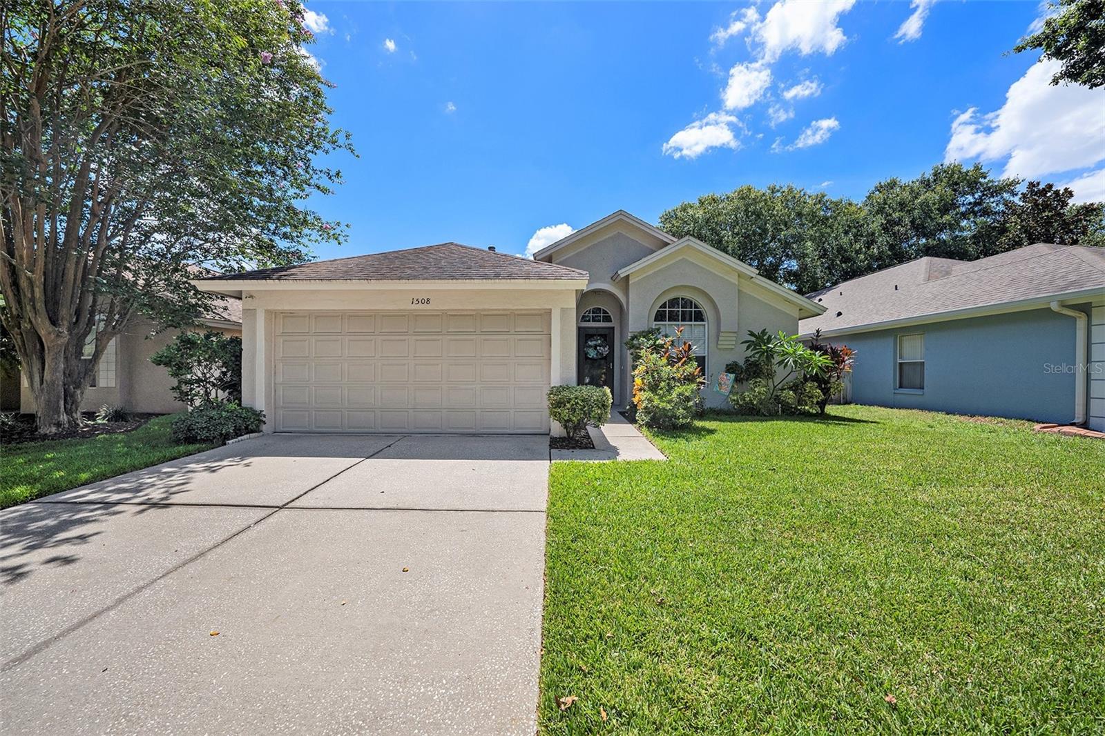 Welcome to 1508 Little Brook Lane in the heart of Brandon! This 3-bedroom, 2-bathroom concrete block stucco home offers 1,553 square feet of living space (2,225 total under roof) and sits on a manageable 5,250 sq ft lot in a NO FLOOD ZONE community with an HOA of just $466/year.
Inside, the oversized kitchen is the centerpiece of the home, offering two large center islands, granite countertops, stainless steel appliances, and a gas range—perfect for cooking and entertaining. The open layout flows into a spacious living area and out to the screened rear lanai complete with your own private hot tub.
The home features a mix of luxury vinyl plank flooring and carpet in the bedrooms, which may need replacement—giving buyers the chance to personalize the space to their taste. The primary suite offers a walk-in closet with custom built-ins, and both additional bedrooms are generously sized. For storage, you'll find a 12x17 attic area above the garage and even more attic space (7x7) above the second bedroom closet.
Key updates include a 2014 roof, 2018 gas HVAC, and 2022 gas water heater. Additional highlights include a slab foundation, attached 2-car garage, and even a fruiting mango tree in the backyard!
This well-maintained home combines solid construction, thoughtful upgrades, and plenty of potential in a convenient Brandon location. Come see it today!