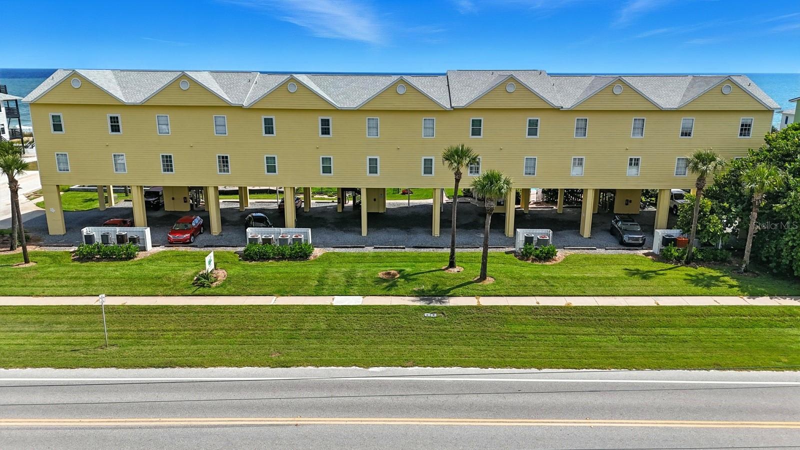 Ocean Club at Turtle Mound 101 is a charming corner unit condo located beachside in the tranquil Bethune Beach area of New Smyrna Beach. This quaint 14-unit condo complex, located near the Canaveral National Seashore, provides a peaceful and relaxing retreat away from the hustle and bustle and is professionally managed and well-kept with a newly renovated pool, pool baths and sidewalk pavers in the common areas.
This lovely corner unit is bathed in natural light from a wall of windows with partial beach and ocean views and is literally steps away from the no-drive beach. It comes completely turnkey with all furnishings included and boasts 9-foot ceilings and a half bath, a rarity for this complex. As you enter, the open and light filled layout welcomes you into the living room that flows nicely into the dining area with an open and updated kitchen featuring granite countertops, stainless steel appliances, and ample storage.
The primary bedroom offers a king-size bed, a flat screen TV, nice storage space, and private access to the full bath. The second bedroom has two twin beds, a flat-screen TV, and a good-sized closet to store all those beach toys. This unit also has a washer and dryer in the hall closet, making it a breeze to do laundry. From the living area, you can access the beach facing balcony through one of 3 sets of sliding glass doors to take in some fresh beach air.
Outside, you are just steps away from the soft, white sandy beach and refreshing ocean, where there’s even a little surf break, for all you surfers. There is also a life guard stationed in the section of the beach directly in front of this complex; peace of mind, especially if you have little ones. After enjoying the day on the beach, walk back to the complex and cool off in the refreshing, private pool only for owners and guests of the complex. The unit comes with 2 parking spaces and guest parking is available at the end of the private parking lot. Ocean Club at Turtlemound is also pet friendly.
Currently, this unit is on a fabulous short term rental program, if buyers are interested in a STR/Airbnb as an excellent way to offset the costs of owning a second home on this amazing stretch of beach.
All within a short distance, Mary Bethune Park is right next door and across the street from the complex with tennis courts, basketball court, children's playground, a lagoon for manatee and dolphin viewing and a fishing pier right on the intercoastal. If that isn’t enough, take a short stroll to JB’s Fish Camp for great seafood, live entertainment and kayak and paddle board rentals. Who could ask for anything more!
Whether you take in the history, refresh your soul with a walk on the beach and a dip in the large, fenced in pool, or venture to the nearby Bethune Park or Canaveral National Seashore, you'll find more to do here than you have time for!