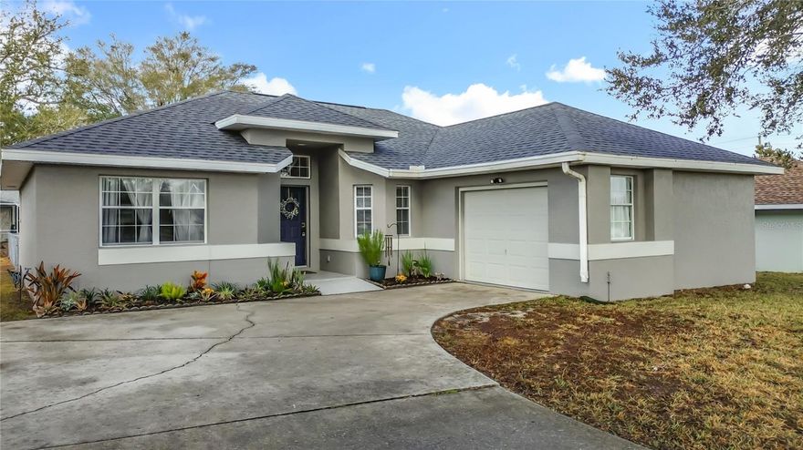 Welcome to this beautifully maintained home in Beverly Hills, Florida located in the desirable Oakwood Village community! Situated on a spacious .17-acre lot with an incredibly low HOA of just $6 /month, this move-in ready property offers comfort, updates, and fantastic outdoor living. This charming 2-bedroom, 2-full bath home features 1,214 square feet of living space, a one-car garage, and durable concrete block with stucco construction. Built in 1991, it has been thoughtfully updated and meticulously cared for. Step outside and enjoy Florida living at its best with multiple outdoor spaces: 15’ x 16’ florida room, 10’ x 10’ cement patio, 17’ x 30’ raised wood deck, Fully fenced backyard with chain-link fencing, Inside, sliding door walls from both the kitchen and the family room lead directly to the florida room, creating seamless indoor-outdoor flow — perfect for entertaining or relaxing. Major upgrades include: New shingle roof (January 2023), New exterior paint (January 2023), 3-ton HVAC system (May 2024), iWave air purifier added to HVAC (May 2024), Complete whole-house new HVAC ductwork (2026), Even better, high-speed fiber optic internet from T-Mobile is scheduled to go live mid-March 2026. Located just minutes from Twisted Oaks Golf Club, an 18-hole semi-private course featuring an on-site bar & grill and pro shop, this home offers both convenience and lifestyle.
If you’re looking for a well-maintained home with major updates already completed and plenty of outdoor space to enjoy, this property is a must-see!