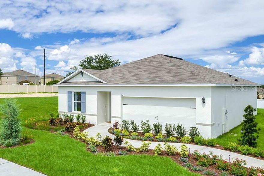 The DAKOTA in GLENBROOKE. Location! Location! Location! Situated on a beautiful lot with no rear neighbors! Just  2 miles for I-95 for an easy commute to Daytona Beach or Orlando and just minutes from the beach in New Smyrna. Best location in town!  America's Builder presents – EXPRESS Homes. The Dakota plan with open Family Room/ Kitchen/Dining combination- Great for entertaining. Spacious secondary bedrooms for a home office and quest. Good size closets for  lots of storage, along with the private owners suite at the back of the home. Standard features include Tile entry way and all wet areas, Granite counters in the kitchen, Stainless Steel appliances including the range, dishwasher and Refrigerator , and Blinds on all windows. This must  see home also features Home is Connected smart home technology. Save money with the highly energy efficient 15 SEER AC, dual pane low E windows, block construction   and our legendary 10-2-1 year Builder warranty.  Make an appointment today , this one of a kind home won’t last long. *Photos are of similar model but not that of exact house. Pictures, photographs, colors, features, and sizes are for illustration purposes only and will vary from the homes as built. Home and community information including pricing, included features, terms, availability and amenities are subject to change and prior sale at any time without notice or obligation. Please note that no representations or warranties are made regarding school districts or school assignments; you should conduct your own investigation regarding current and future schools and school boundaries.* ;Water: City