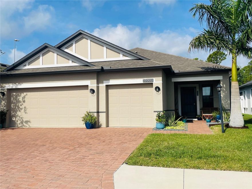**BOOKED JAN-MAR, 2026** AVAILABLE FOR SUMMER-FALL MONTHS OF 2025*  Seasonal/Short Term rental, located in the Villa Milano community.  Within a short drive to the beaches in Englewood and Boca Grande, the Rays and the Braves Spring Training facilities, North Port, and Pt Charlotte. Enjoy this beautiful spacious 3 Bedroom, 2 Bath, 2 Car garage home. Features an open Great Room plan, and with Split Bedrooms. Large open kitchen with wood cabinetry, granite countertops and large Island/Breakfast Bar. Master Bedroom is accomodated with a King bed, walk-in closet, and ensuite bath, featuring a tile and glass walk-in shower.  Two guest rooms accomodate with one queen bedded and the other double bedded; Guest bath has tub and shower combo; Large Laundry room with washer and dryer. Tile flooring in the Living Areas, Laundry Room, and Baths; Carpeting in the Bedrooms. Enjoy your coffee on either the covered front porch, or the rear screened lanai. The community of Villa Milano provides a heated community pool and sidewalks for the walking enthusiasts. SORRY-NO PETS **All based on a 3mos minimum during the Seasonal months of Nov-April at $4,500/mo, or a 1mos minimum during the months of May-Oct, at $3,700/mo. Includes Utilities of Electricity up to $200/Mo; Water/Sewer up to $150/Mo, Streaming TV, and Internet Service. Tourist Tax of 12%, and Departure Cleaning Fee of $175 additional.**
