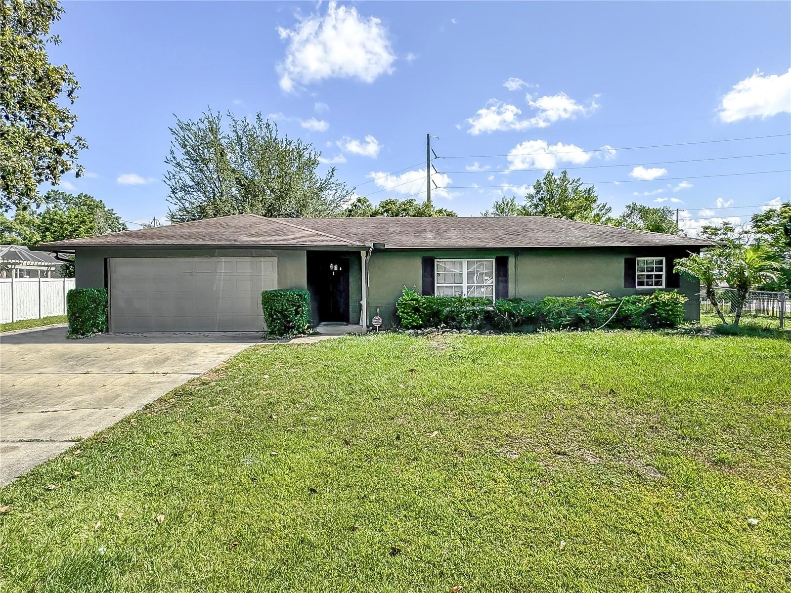 Excellent opportunity in Deltona! This 4 bed/2 bath pool home is neatly located on a corner lot with a screened in pool and full modern split floor plan! Tile floors throughout the living areas, with living and dining combo room enjoying lots of natural light and views of the large covered porch and screened pool. The kitchen is central to the home - slow close cabinets and granite counters! The master bedroom is spacious at roughly 15 by 14 feet with a walk in closet. The three guest bedrooms are split to the other side of the home and are large also. The guest bath includes full tile shower and new double vanity sink! The huge covered patio is the perfect place for entertaining outdoors, and the corner lot is nearly a third of an acre with ample room for playing in the yard. The property is located near the intersection of Providence and Saxon Blvd, right around the corner from the Dewey Boster Sports Complex, with easy access to I-4, Orlando, and the beaches. Other improvements include full interior paint, new carpet, new air handler, new dishwasher, new low E windows, light fixtures, and more! Pool care included. Renter's Insurance is REQUIRED!!