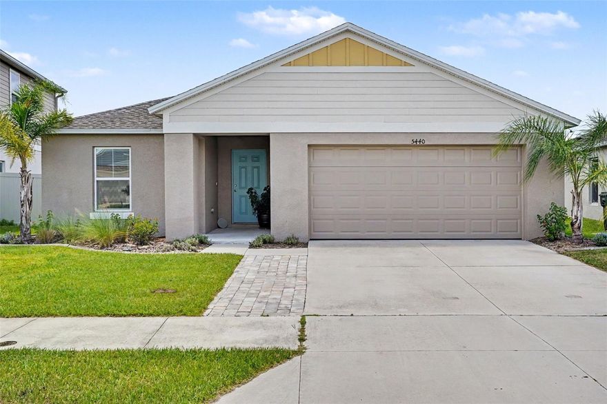Beautifully maintained 2022-built home in the desirable Riverstone community featuring an open-concept layout, granite countertops, stainless steel appliances, and a screened-in heated saltwater pool professionally cleaned weekly. The fenced backyard and lack of rear neighbors provide added privacy, while modern finishes, spacious living areas, and strong curb appeal make this move-in ready home highly desirable. Conveniently located near shopping, dining, schools, and major roadways.