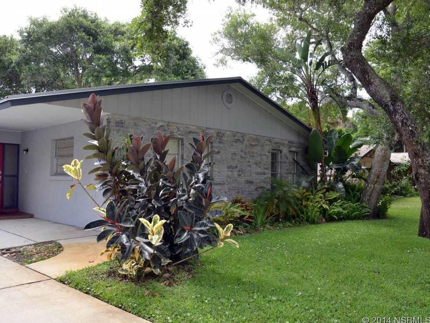 Well maintained central beachside home. Upgraded or newer bathrooms, appliances, garage door opener, hot water heater, A/C and fresh paint. Enjoy outdoor living at its best with a large Florida Room and professionally landscaped backyard with patio and workshop. Walk to restaurants and shops of Flagler Avenue. ;Water: City