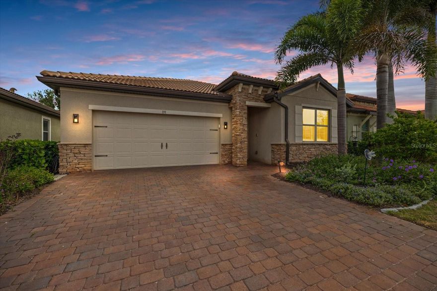 Welcome to 191 Maraviya Boulevard a beautiful home located in the highly desirable Toscana Isles community. This meticulously maintained residence offers the perfect blend of luxury, comfort, and Florida resort-style living. Featuring an open-concept floor plan with stylish upgrades throughout, this home is designed for both everyday living and entertaining.  
Interior upgrades include plantation shutters throughout, polished concrete floors, quartz kitchen countertops with custom backsplash and faucet, smart refrigerator, upgraded newer appliances, custom interior lighting and fans, floating media cabinet, matching built-in bar, and a beautifully remodeled laundry room with upgraded washer, dryer, and utility sink. The spacious primary suite features two custom closets and remodeled walk-in showers for a true spa-like feel.
Step outside to your private backyard oasis featuring a Superior Pools saltwater pool complete with remote-access app controls, sun shelf with fountain, spa, multi-color lighting, umbrella mount in the pavers, and screened cage enclosure — perfect for relaxing or entertaining year-round. Additional enhancements include a widened driveway and whole-home water filtration system.
Toscana Isles offers exceptional amenities including a resort-style clubhouse, infinity-edge pool, fitness center, pickleball, tennis courts, dog park, and scenic walking trails, all conveniently located near Nokomis Beach, Venice Island, dining, shopping, and the Legacy Trail.  Very close to Sarasota Memorial Hospital too.  This is Florida living at its finest.