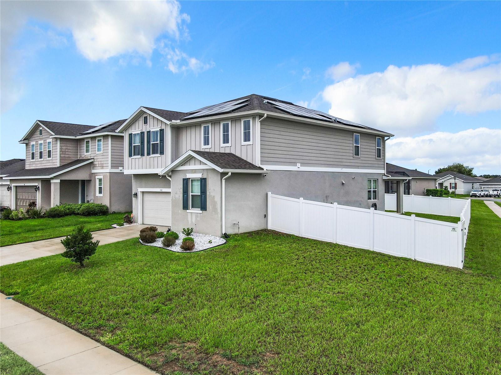 Don't miss this rare opportunity to own a beautifully updated 5-bedroom, 3-bath home in the heart of Winter Haven! Perfectly situated on a desirable corner, lake-view lot, this home have great features and modern upgrades—including energy-saving solar panels, a fenced backyard, wood-look tile floors, and upgraded countertops. Designed for comfortable, modern living, the open floor plan boasts a state-of-the-art kitchen, expansive windows that flood the home with natural light, and a luxurious master suite with stunning lake views and a spacious walk-in closet. The upstairs loft offers endless possibilities for a playroom, media space, or home office. Outdoors, enjoy a private patio ready for your dream outdoor kitchen.
Please note: the solar panels are financed, and the buyer will need to apply for the solar loan within 7 days of an executed contract (or negotiate payoff options with the right terms). The seller is highly motivated and ready to make a deal happen quickly—schedule your private tour today and make this upgraded, move-in-ready gem yours before it’s gone!