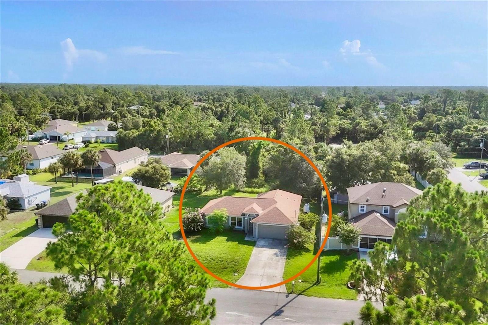Welcome to 3768 Billingham Lane in North Port!
This three-bedroom, two-bathroom single-family home offers over 1,500 square feet of comfortable living space, with approximately 1,950 total square feet. The split floor plan provides a spacious feel, with vaulted ceilings and a layout perfect for everyday living or entertaining. A brand-new roof was installed in 2023, giving peace of mind to future homeowners. Whether you’re looking for your first home, a seasonal retreat, or an investment opportunity, this property has solid potential. Conveniently located in a quiet neighborhood with no HOA, it’s ready for your personal touch. Don’t miss the chance to explore this opportunity firsthand. Just a short drive from the shops and dining at Wellen Park, with easy access to local beaches for sunset strolls or weekend adventures to Boca Grande. Schedule your private showing today and experience everything this home provides.
