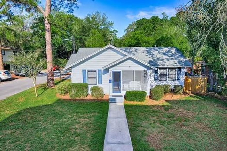HUGE INVESTMENT OPPORTUNITY!  Three blocks from Ben Hill Griffin stadium, Odome and UF Campus!  This property is in a prime location for rental, AirBNB, and hold for future development!  One family has owned since it was built. Full of character and charm. It is a typical cracker style home you will love. With three bedrooms and a bath it has tremendous rental opportunities. Nice kitchen that opens to a huge bonus style room fun for every football weekend and more. Two car carport is rare in this area to have covered parking. This won’t last so call today!