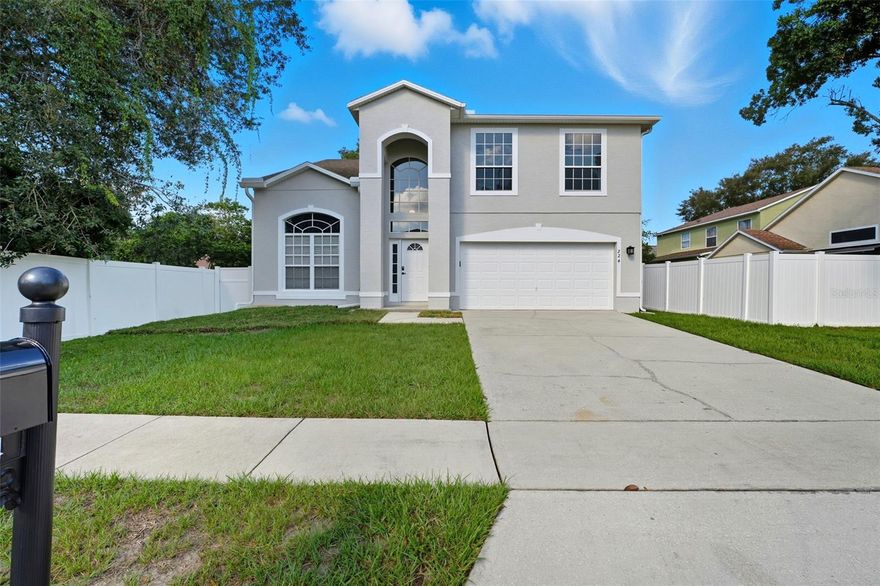 Welcome to 224 Copper Oak Ct, a beautifully renovated retreat nestled in Apopka’s sought-after Wekiva Ridge Oaks. This spacious 4-bedroom, 3-bathroom home offers 2,369 sq ft of thoughtfully updated living space, featuring a new roof (2023), fresh interior and exterior paint (2025), new gutters (2025), and two new A/C systems (2024) for year-round comfort. New Water heater (2025) Inside, you'll find luxurious new flooring and a fully remodeled kitchen, and bathrooms completed in 2025, all designed with modern elegance and functionality in mind. The open-concept layout boasts soaring ceilings, abundant natural light, and a versatile loft perfect for a home office or reading nook. Step outside to a private, fenced backyard ideal for entertaining or relaxing under the stars. Conveniently located near top-rated schools, shopping, dining, and major highways, this home offers the perfect blend of tranquility and accessibility—truly a place to call home.
