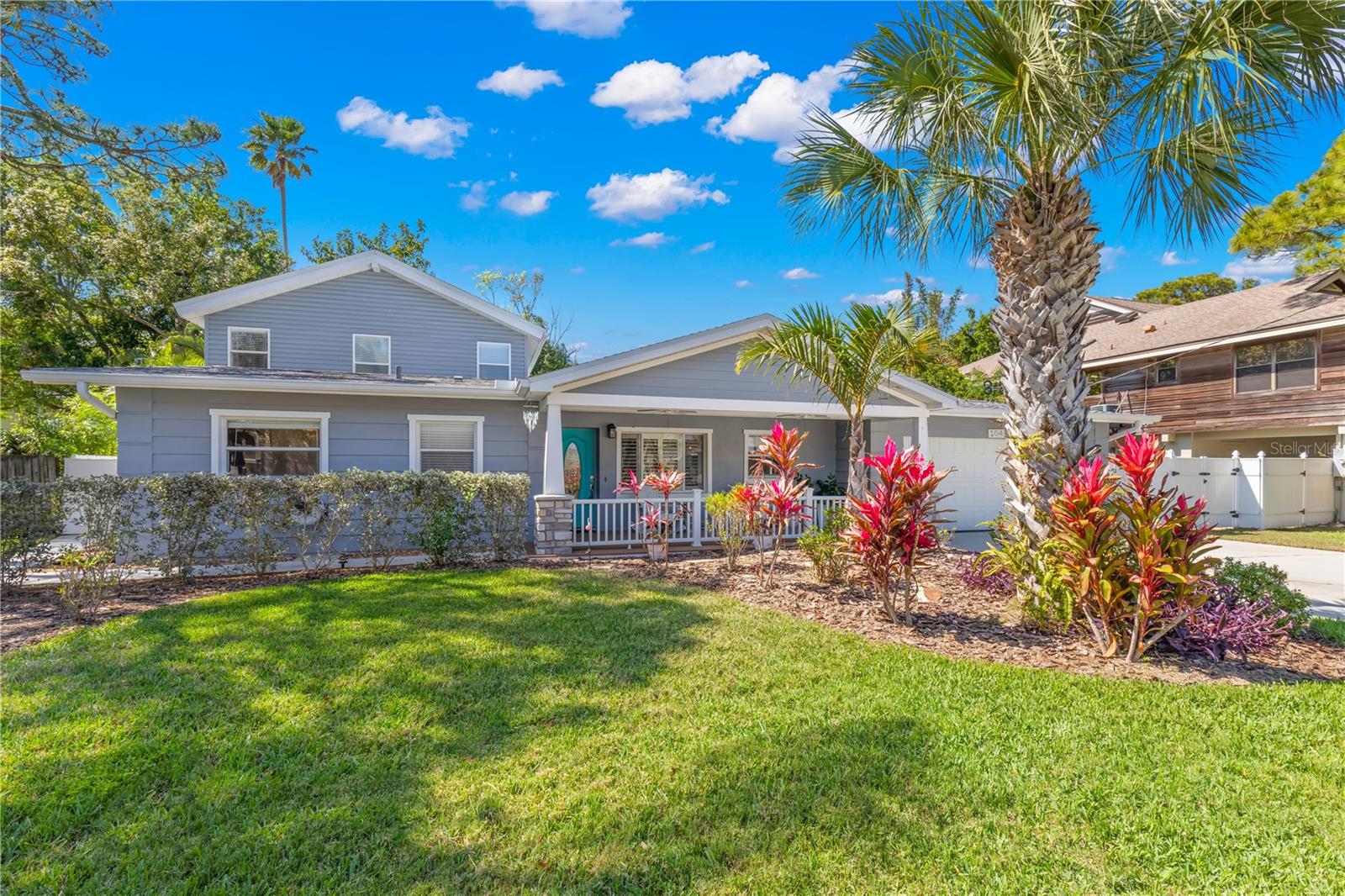 LOCATION LOCATION LOCATION ... Live on the Highly sought after Indian Bluffs Island! If you are looking for a beautifully updated home with a great pool and outdoor space that is incredibly private, look no further! This 3 bedroom, 2 bath home in the elite enclave of Indian Bluffs Island, is ready for its next owners. As you approach the front of the house, you will be impressed by the size of the covered porch. This is a welcoming way to enter your home! As you step inside the front door, you will love the openness of the main living area, which includes the kitchen, living room and dining room. The kitchen was updated in 2016 and has lovely granite counters, white shaker cabinetry and stainless steel appliances. The pantry closet at the rear of the kitchen is simply amazing with incredible shelves and built-ins to store all of your appliances and extras. The dining room has a large window with plantation shutters that overlooks the backyard and pool area. Off the kitchen is a bonus space that you could use as a sitting room, a small office or a reading room. The sliders that access your backyard and pool make this area light, bright and a serene spot. Off the living room is the hallway to the secondary bedrooms and main bathroom, which has been nicely updated and boasts a tub/shower combination. The two bedrooms are a nice size and both have oversized wall closets with wonderful built-in shelving. Off the rear of the home is an amazing family room space that also has sliders to the pool and patio. Additionally, there are built-ins in one corner and a lovely mini kitchen area with a sink, counter that has space for barstools, and a wine refrigerator. Up the stairs is access to your private master suite, which is simply amazing! It has a beautiful sliding door access to a deck that overlooks your backyard and pool. There are stairs down from there to the pool as well. The master itself has high volume ceilings, an incredible oversized walk-in closet with built-in ironing board, and a large ensuite with step-in shower, separate large soaking tub and an extra large dual vanity with ample storage. The backyard is surrounded by lush landscaping, and you have a shed that was added in 2019 that provides extra storage for all of your gear. The two car garage also has extra storage space with built-in cabinetry and shelving and your washer and dryer are housed in there as well. This home is located in an amazing location right near the water with the Sutherland county boat launch within a mile, the Pinellas Trail, restaurants, shopping and so much more. Located in the sought after Palm Harbor school district, you are not going to want to miss out on the opportunity to call this your home. Make your appointment today! Great opportunity for income live in front and ARBNB the back!