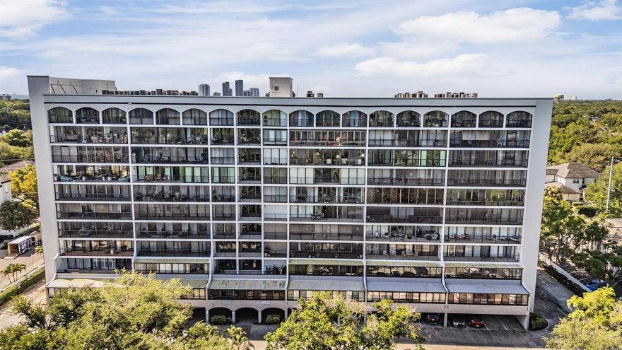 One or more photo(s) has been virtually staged. Welcome to this beautifully maintained 2-bedroom, 2-bathroom mid-rise apartment located in
the heart of South Tampa. This light-filled residence offers an open-concept living and dining
area, a functional kitchen with classic finishes, and a spacious primary suite with a private bath
and generous closet space. Thoughtfully cared for over the years, the unit presents a great
opportunity to enjoy as-is or personalize to your taste. Enjoy the convenience of in-unit laundry
and secure building access. The unit also includes one reserved parking space, along with ample
visitor parking for guests.
Residents enjoy an array of upscale amenities, including a pool, fully equipped fitness center,
quiet library, and a common room with a full kitchen—perfect for entertaining or working from
home. The community features a guard-gated entrance for added peace of mind. Just minutes
from top dining, shopping, and entertainment, this prime location puts the best of South Tampa
right at your doorstep.