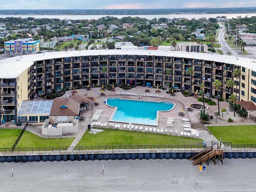 Experience the ultimate coastal lifestyle with this beautifully remodeled waterfront condo, perfectly situated in the heart of Daytona Beach! This modern retreat offers everything you need for a carefree, turnkey move-in or an ideal investment property. Inside, you’ll find a fully equipped kitchen and a sleek full bathroom, complemented by stylish finishes and beach-themed décor throughout. The condo comes fully furnished—2 queen sized beds and a sleeper sofa - complete with plateware, silverware, glassware, bedding, towels, and more—so you can settle in from day one. Step out onto the large private balcony and soak in sweeping views of the sparkling pool, on-site restaurant, and of course, the breathtaking Atlantic Ocean. Whether you’re sipping your morning coffee or enjoying evening cocktails, the balcony is your front-row seat to the best of Daytona Beach.
The resort-style amenities are endless, featuring a pool deck perfect for sunbathing, arcade games for added fun, and plenty of parking for convenience. Beyond the property, you’ll be minutes from Daytona International Speedway, Daytona Beach International Airport, the iconic Daytona Beach Pier, plus a variety of shopping, dining, and entertainment options. This condo offers the perfect blend of modern comfort, unbeatable location, and vacation-ready living.