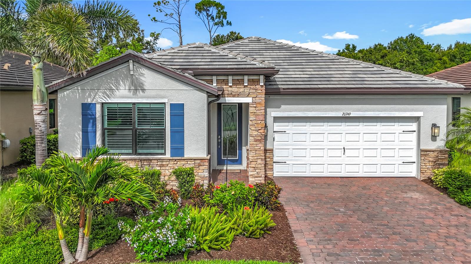 Welcome to this beautifully appointed Clifton model by D.R. Horton, located in the sought-after community of The Preserve in Wellen Park, Venice, Florida. Built in 2019, this meticulously maintained home offers over 1,800 square feet of thoughtfully designed living space, featuring 2 bedrooms, 2 bathrooms, and a versatile den—perfect for a home office, hobby room, or additional guest space.
Step outside to your private Florida oasis, where a custom pool and spa invite year-round relaxation. The expansive travertine tile pool deck adds elegance and durability, creating the perfect space for entertaining or soaking up the sun in style.
Inside, the open-concept floor plan offers seamless flow between the spacious great room, dining area, and kitchen—complete with modern cabinetry, granite countertops, stainless steel appliances, and a large island ideal for gathering.
Additional highlights include a split-bedroom layout for privacy, luxury vinyl flooring throughout the main living areas, carpeting in bedrooms and the den, generous closet space with custom shelving and energy-efficient features. The home also offers crown molding in the living area, 8' interior doors throughout and plantation shutters for window coverings. Hurricane impact windows and a transfer switch available for a generator provides peace of mind for storm protection. With its contemporary charm, move-in ready condition, and luxurious outdoor living, this home is a standout in Venice living.
Don't miss your chance to enjoy the Florida lifestyle in this stunning home in a neighborhood offering a community pool, bocce ball and pickle ball. The Preserve offers all this with low monthly HOA fees and CDD fee. Wellen Park in Venice, FL is located close to beaches, numerous golf courses, shopping, dining, airports and all that the Gulf Coast has to offer.
Make your appointment to tour this fantastic house today!