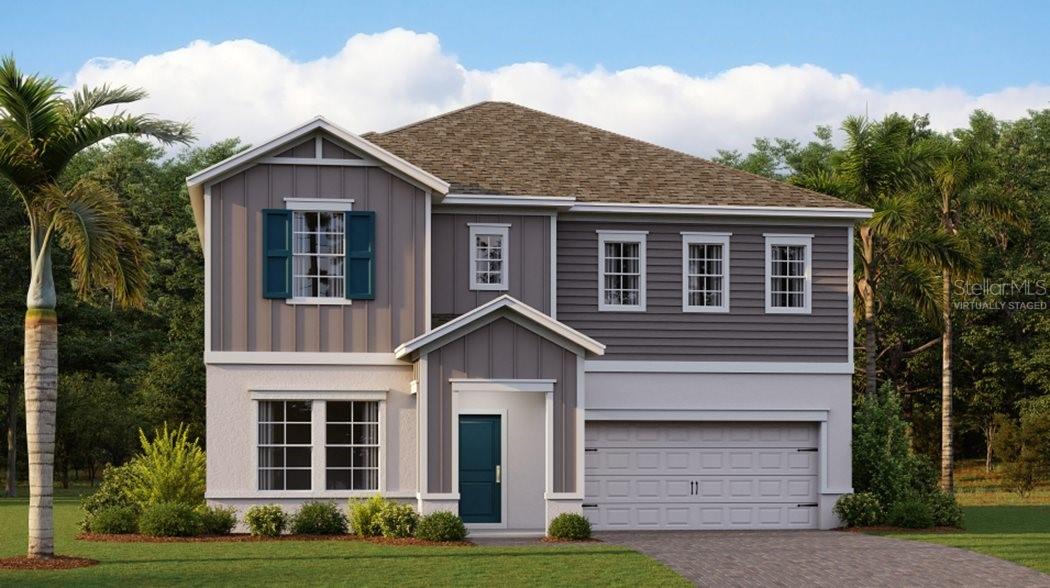 Under Construction. The Allison showcases a gracious design. The first floor features an open layout among a large kitchen, dining room and family room. There is a versatile flex space, perfecto for an office or study. Enjoy the rear lanai for outdoor enjoyment! Ideally situated upstairs to provide maximum privacy are all four bedrooms, including the lavish owner’s suite with an en-suite bathroom and an expansive walk-in closet fit for any fashion enthusiast. Completing the home is an ample two-car garage. Every home comes with Lennar’s Everything’s Included® promise, which includes new appliances as well as quartz countertops, and more in the price of your home. Residents enjoy a relaxing resort style swimming pool, Clubhouse and playground. Enjoy DeBary and nearby nature reserves and parks like Gemini Springs Park for hours of outdoor recreation. With the nearby Sunrail Station, even more is at your fingertips. DeBary is the gateway to southwestern Volusia County, with direct access to I-4 and U.S. Highway 17/92 and serves as a corridor between Orlando, Sanford, and Daytona Beach. It’s what you have been waiting for book at appointment to visit the much anticipated “Rivington”!