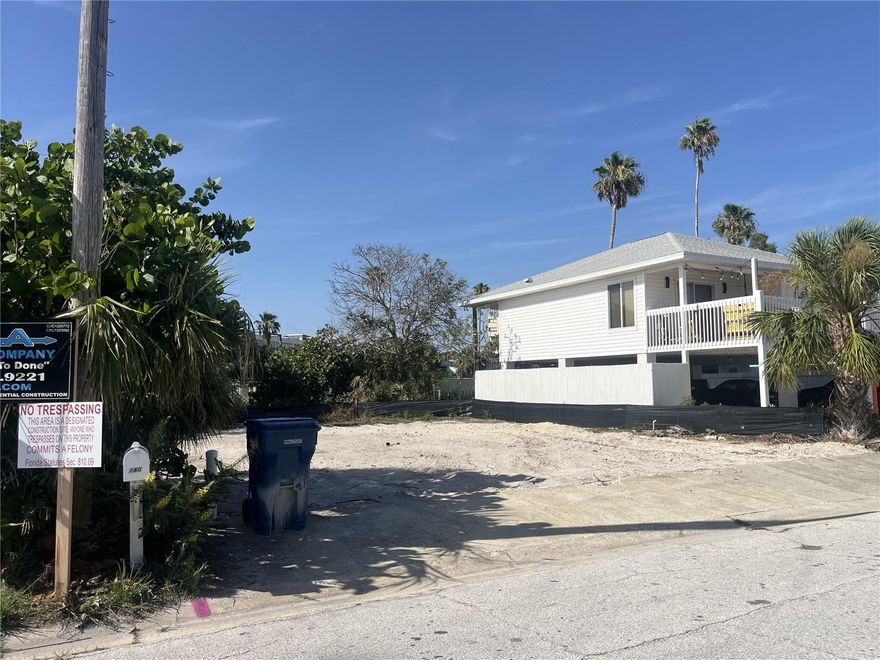 Vacant lot on 0.07 acres or 3,367 SF. Excellent location. Steps away from Gulf Blvd, across from Cambria Hotel, 7-11, Tom Stuart Causeway, Madeira Public Beach. Perfectly situated to build an income producing property.