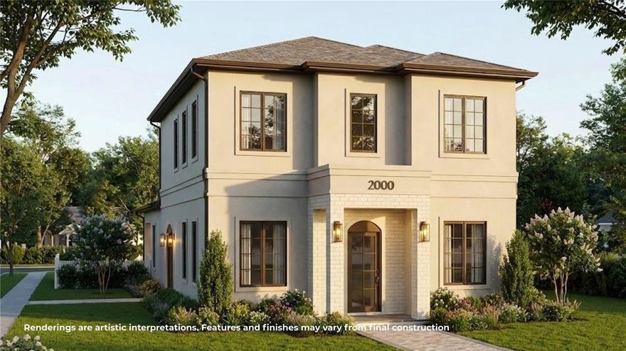 Under Construction. Welcome to 2000 N Westmoreland Ave – a stunning corner-lot residence in the heart of College Park! Enjoy beautiful street views and an unbeatable location just moments from premier parks and the highly sought-after Packing District. Street-legal golf carts allowed!
This exceptional custom-designed LUIH Luxury Home offers 3,500 square feet of thoughtfully crafted living space, featuring 5 bedrooms and 4.5 bathrooms. Blending modern elegance with everyday functionality, the home showcases high-end construction and refined finishes throughout.
The primary suite on the main floor provides a private retreat, complete with a spacious, spa-inspired bathroom designed for relaxation. The gourmet kitchen is a true centerpiece, featuring premium Thermador appliances, including a gas cooktop, built-in oven and microwave, pot filler, and wine cooler, all complemented by engineered wood and porcelain tile flooring.
Designed for both entertaining and comfortable living, the open-concept layout flows seamlessly to the outdoor oasis. Enjoy a covered lanai, summer kitchen, and a saltwater pool—perfect for hosting or unwinding year-round.
This home exemplifies the quality, design, and sophistication synonymous with LUIH—an architectural standout in one of Orlando’s most desirable neighborhoods.