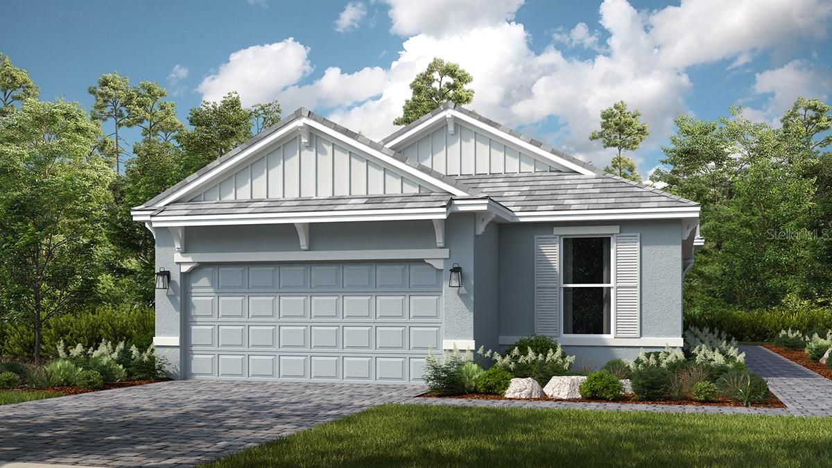 Discover the Arezzo, a memorable floor plan equipped with unique designer features and personalization options throughout. The 1,926 sq. ft. single-family villa is remarkable in many regards, showcasing three beautifully-appointed bedrooms, two baths, a study and two-car garage. Enter through the side-entry into an open, spacious layout. The designer kitchen overlooks the inviting great room that leads into the sliding door access to a covered lanai. From there, you are able to choose an optional outdoor kitchen to enhance your indoor/outdoor living experience! Off the great room, you will find the exquisite primary suite with private bathroom which includes dual sinks, a water closet and a two-sided walk-in closet. On the opposite side of this home, you will find two secondary bedrooms, the secondary bathroom, and a study. The Arezzo villa home is a must-see within this striking community, come discover your dream home! Data Entry Only. Representative Photo Added.