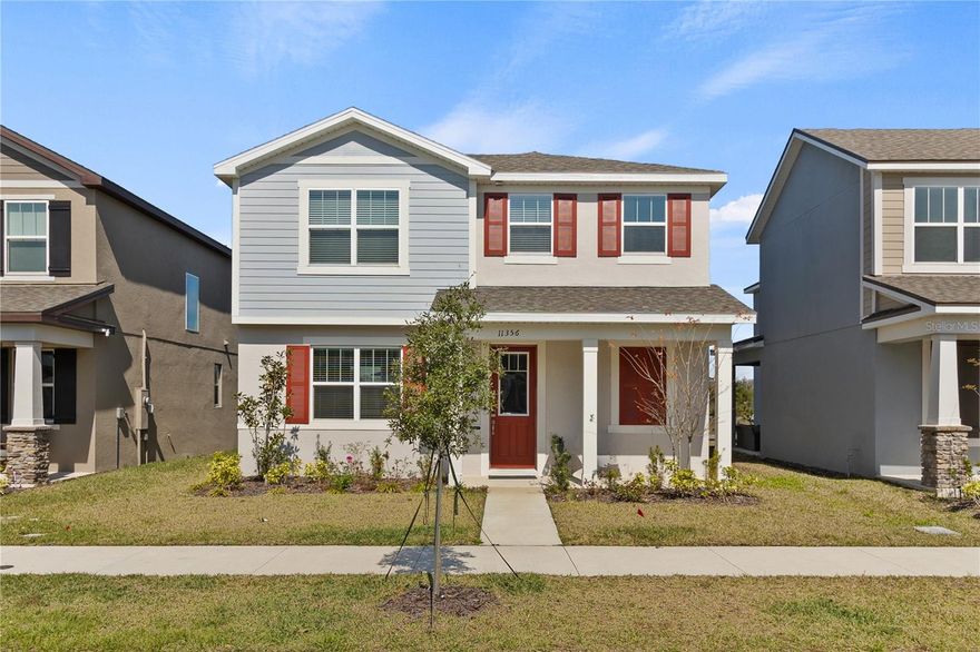 Discover this stunning 2023-built home in Meridian Park, Lake Nona, offering a prime location near Medical City, Disney, top shopping, and dining destinations. Nestled in one of Orlando’s most sought-after communities, this home is walking distance from top-rated schools—Elementary, Middle, and High School. Designed for convenience, it features a rear-entry two-car garage with private access. Meridian Park offers resort-style amenities, including a state-of-the-art fitness center, a beautiful pool, and dedicated recreational play areas. Don’t miss this opportunity to live in one of Lake Nona’s most vibrant and connected communities!