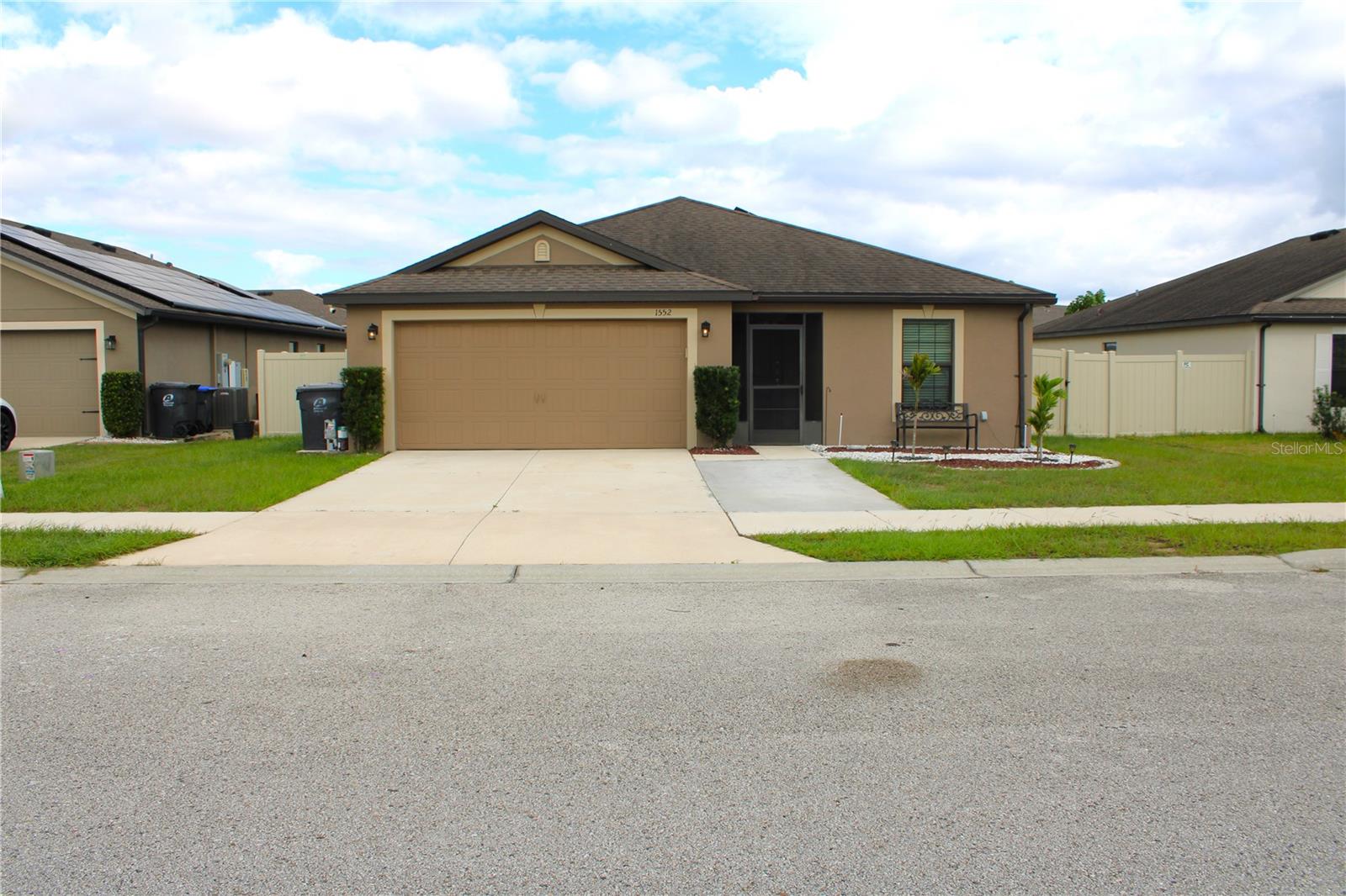 Charming and Versatile Home in Peaceful Dundee! Welcome to 1552 Swan Lake Circle, a beautifully maintained property nestled in a serene and friendly neighborhood. This delightful home offers more than meets the eye, featuring a smart layout and unique enhancements designed for comfort, flexibility, and Florida living at its finest. Step inside and discover a versatile extra finished room built into the garage—perfect for a home office, hobby room, guest space, or even a private gym. Whether you're working remotely or need a quiet retreat, this bonus area adds exceptional value and flexibility to your lifestyle. The heart of this home truly shines out back, where you'll find a spacious covered porch ideal for relaxing with a morning coffee or entertaining friends on warm evenings. There’s plenty of room for outdoor dining, lounging, and enjoying the beautiful Florida weather all year round. Pet lovers will appreciate the well-maintained backyard, which includes a dedicated area perfect for furry friends to play and roam safely. Whether it's for pets or extra gardening space, the yard is both functional and inviting.
Don't miss the opportunity to own this charming home with thoughtful upgrades and an unbeatable location close to lakes, parks, and local amenities. 1552 Swan Lake Circle is ready to welcome you home!