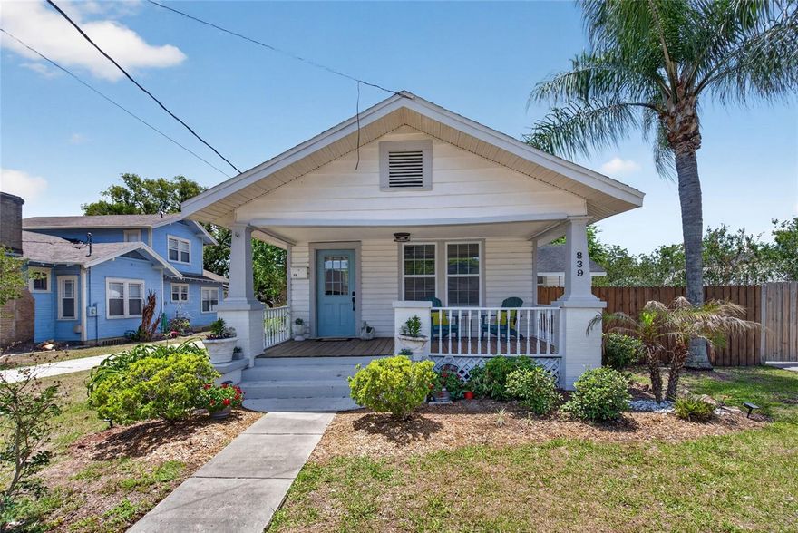 Welcome to life in the heart of Lakeland. Nestled in the highly sought after Lake Morton Historic District, this beautifully updated 1919 bungalow blends timeless character with the ease of modern living. Located just minutes from Downtown Lakeland and less then half a mile away from Lake Morton, Lake Mirror, Barnett Family Park, Lakeland Community Theatre, the Public Library, the Ashley Gibson Barnett Museum, and some of Lakeland’s favorite local spots including Black & Brew at Lake Morton, The Joinery, Grievous Angel, and The Peach House, this home offers the kind of connected lifestyle people are searching for.

From the moment you arrive, the inviting front porch sets the tone for relaxed mornings, evening walks, and enjoying everything this vibrant neighborhood has to offer. Inside, you’ll find thoughtfully updated spaces while still preserving the warmth and charm that makes historic homes so special. Previous updates include the roof, A.C., plumbing, electrical, windows, kitchen, appliances, flooring, water heater, and more, creating peace of mind for the next owner.

The current owners have continued enhancing the property with a brand new driveway and professionally designed low maintenance landscaping featuring rock accents, added trees, and premium ForeverLawn artificial turf that is both beautiful and pet friendly. Whether you’re looking for less upkeep, a lock and leave lifestyle, or simply more time to enjoy Downtown Lakeland, this property was designed with that in mind.

If you’ve been dreaming of a home where you can walk to coffee shops, community events, local restaurants, lakeside sunsets, and Lakeland’s beloved Christmas Parade route while still enjoying the charm of a historic bungalow, this is the opportunity you’ve been waiting for.