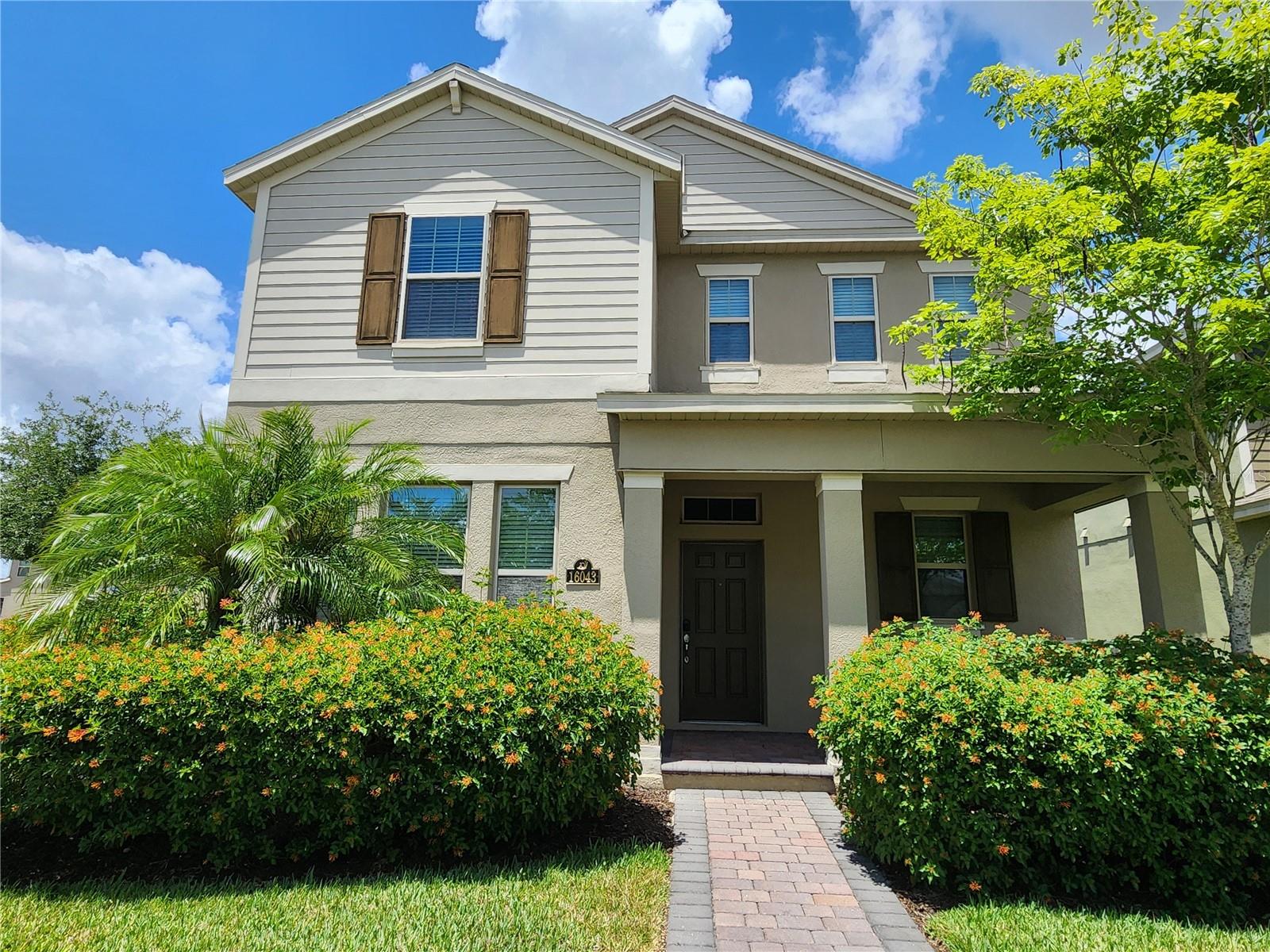 This exceptional corner lot two-story home offers the perfect blend of comfort and convenience. Built in 2018, this 3 bedrooms, 2.5 bathrooms house offers a harmonious living space designed for comprehensive family needs, it is located in the Waterleigh Community within the sought after Horizon West Area of Winter Garden. The open floor plan features tile flooring throughout the public areas of the first floor, seamlessly connecting each living space. Entering the house, you are first welcomed by an office with plenty light from multiple windows, the kitchen boasts 42” cherry wood cabinets, granite counters with stainless steel appliances. With a seamless flow from the kitchen to the dinette, living room, and a covered patio, this layout provides a versatile space for relaxation or entertainment, ideal for gatherings. Retreat upstairs to find three bedrooms and a laundry room. The master bedroom showcases an ensuite filled with plenty space, natural lighting, featuring a modern bathroom with oversized closet. What's more, the house is right facing a large community park with playground and picnic place.
Living in Waterleigh means access to a spectrum of community amenities. The whole community is decorated with numerous beautiful ponds and lakes. You can enjoy a resort-style clubhouse pool, water park, fitness center, sports courses and a new playground, all fostering a strong neighborhood bond. Not to mention, it’s just a short stroll to the amazing Hickorynut Lake, enhancing outdoor activities for everyone. What’s more, the newly built library, daycare, school are also located in the heart of the community. Publix and numerous stores and restaurants are at the entrance of the Waterleigh.
Steps away from the 429-expressway ramp & Horizon High School. Less than a mile from Hamlin commercial district with numerous restaurants and shops, Publix and Cinepolis Movie Theatre. Less than 10 minutes to Disney and 20 min to downtown Orlando. Sought after K-12 schools. Windermere Preparatory and Foundation Academy campuses a short commute from your front door. Make this house your new home and embrace a lifestyle where convenience meets community. Ideal for families looking for a blend of indoor luxury and outdoor vibrancy, this property promises a balanced life amidst the lively locale of Winter Garden.