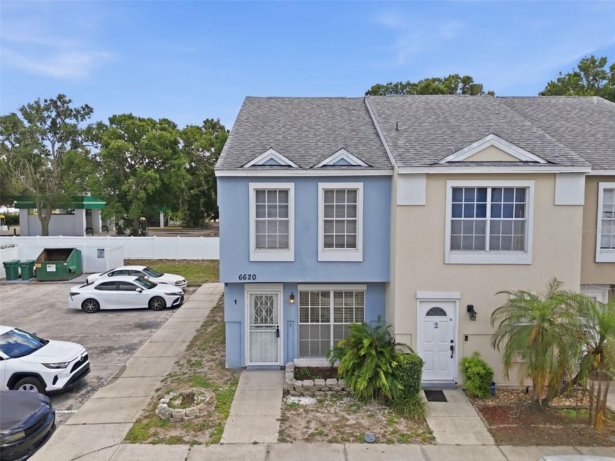 Welcome to this charming two-bedroom, two-and-a-half-bathroom end-unit townhome in Largo offering a functional layout and a convenient location close to beaches, dining, and everyday amenities. With added privacy as an end unit, and in a non-flood zone, this condo is perfect for year-round living, a seasonal getaway, or an investment opportunity. Step inside to a bright and inviting front living room filled with natural light. The open dining room and kitchen combination provides a seamless flow for entertaining and everyday living. The kitchen features matching light appliances, a breakfast bar for casual dining, and easy access to the washer and dryer closet, conveniently located just off the kitchen. A half bathroom downstairs adds extra convenience for guests. Upstairs, both bedrooms offer high ceilings, ceiling fans, and comfortable layouts. The spacious primary bedroom includes two closets and a private en-suite bathroom for added comfort and privacy. The second bedroom features direct access to the shared bathroom from inside the room, creating a flexible and functional setup. Additional highlights include an assigned parking space and a location that places you just about 20 minutes from Indian Rocks Beach, where you can enjoy beautiful Gulf Coast sunsets, sandy beaches, and waterfront dining. Conveniently close to local restaurants, shopping, and entertainment, this townhome offers the ideal blend of comfort, convenience, and Florida lifestyle living. Schedule your showing today!