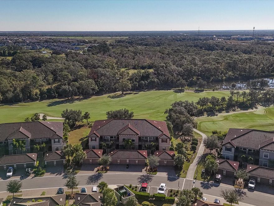 Welcome to Esplanade Lakewood Ranch, where resort-style living meets everyday comfort! This immaculate top-floor end-unit condo at 13810 Messina Loop #204, Bradenton FL 34211 offers 2 bedrooms plus a flex space, 2 baths, and a 1-car garage with 1,528 sq ft of beautifully maintained living space. Built in 2020 by Taylor Morrison, it’s move-in ready and showcases crown molding, high ceilings, and a bright open floor plan. Enjoy panoramic golf-course and sunset views from your private screened lanai. A Deeded Golf Membership is included—bringing instant access to the championship course, practice facility, and Esplanade’s world-class amenities including resort pools, the Culinary Center, Bahama Bar, fitness center, tennis, pickleball, and walking trails. Conveniently located near University Town Center Mall, Main Street Lakewood Ranch, and Nathan Benderson Park, this gated community offers an unmatched lifestyle close to dining, shopping, entertainment, and world-class beaches.  Pet-friendly (up to 2 pets / 50lbs. each). HOA covers cable, internet, exterior maintenance, trash, and recreation. Whether you’re seeking a primary home or seasonal retreat, this luxury golf-community condo delivers the Lakewood Ranch lifestyle you’ve been dreaming of! Schedule your private showing today.