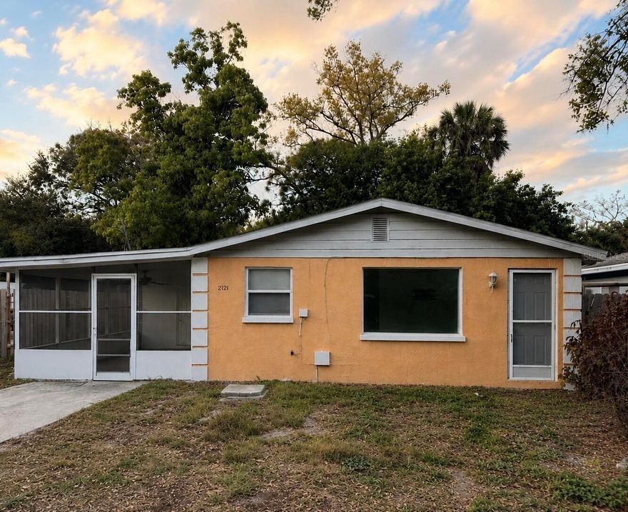 Well maintained Sarasota 3BR/1BA block home featuring a brand new permitted well and pump, approximately 11-year-old roof, fresh interior and exterior paint, updated fixtures, reglazed tub and shower tile, attached laundry room, and large screened lanai.

The home features a functional layout, spacious backyard, good windows, plumbing, electrical, and HVAC, along with very low annual property taxes that help keep ownership costs down. Property is on well and septic.

Tenant currently in place through February 2027 paying approximately $1,700/month, providing flexibility for future plans or continued rental income. Please do not disturb tenant.