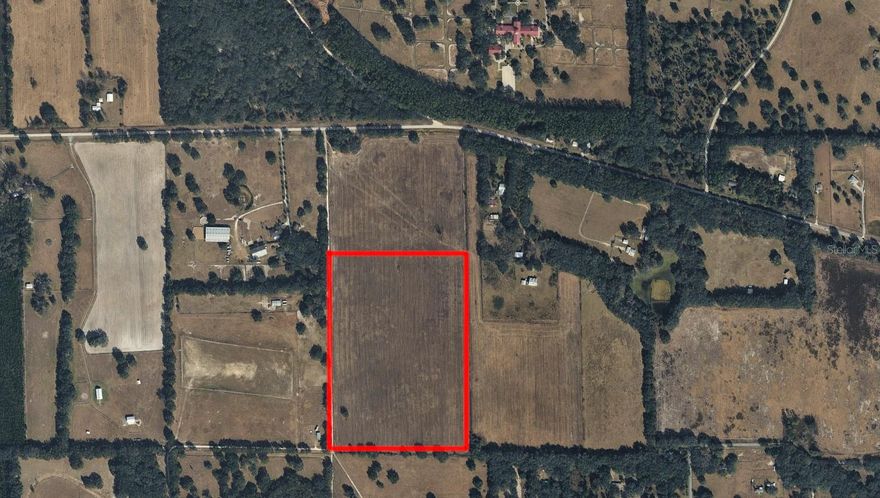 Acreage is approximate pending official updated property record. Located on NW HWY 464, this ~40 acre property presents a unique opportunity for both investors and developers. Its proximity to the prestigious World Equestrian Center, just a 17-minute drive away, adds significant value, making it an ideal location for equestrian-related businesses or a peaceful countryside retreat. Additionally, the property offers flexible options for future development, as it can be divided to cater to varied developmental visions, whether for residential, commercial, or agricultural purposes. This location is also high and dry - no worries of flooding here! This blend of accessibility, versatility, and potential makes it a prime piece of real estate in a sought-after location. Front/Top ~30 acres also available for purchase together or separately.