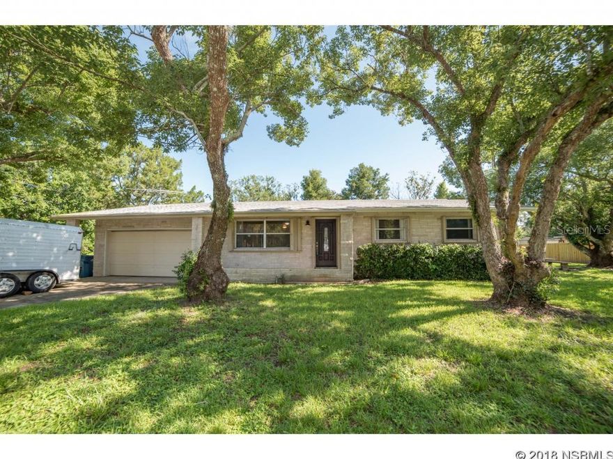 This home is a must see!  Great 3 bedroom / 2 bath home sits on almost 1/2 acre corner lot with plenty of room to park your boat or RV.  Home comes with many updates - New bathrooms and refreshed kitchen with open floor plan.  Beautifully refinished hardwood floors.  Other updates include:  New Roof 2015, New AC installed 2014 and New electric panel.  Plenty of room in the 28' x 30' garage. ;Water: City