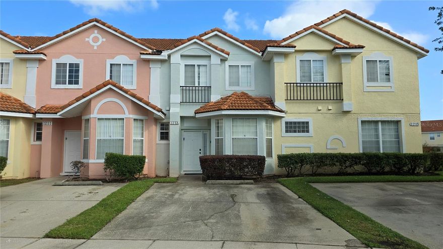 Stunning Lakefront Townhome in Fiesta Key | Turnkey | Short-Term Rental Eligible
Up to $4,000 in Closing Cost Credit! Take advantage of an exclusive opportunity—this property may qualify for up to $4,000 in closing cost credit when you use the Seller’s preferred lender. Don’t miss out on this added value—contact us today for details! Investment & Homeownership Opportunity!
Welcome to one of the most desirable addresses in Fiesta Key — a beautifully upgraded 3-bedroom, 2.5-bath townhome nestled in the most sought-after building in the community, perfectly positioned overlooking a serene, sparkling pond. Whether you're a homebuyer seeking a move-in-ready retreat or a savvy investor looking to generate immediate rental income, this property checks every box.
Step inside to find an open, light-filled floor plan featuring ceramic tile throughout the entire first floor and plush Berber carpeting upstairs. The fully equipped galley kitchen boasts granite countertops, solid wood cabinetry, a full appliance package including dishwasher, microwave, and electric range — plus a cozy dining nook framed by a charming bay window. The open living area flows seamlessly to a private screened patio with breathtaking pond views — your own slice of Florida paradise.
Upstairs, the spacious primary suite offers a walk-in shower, granite vanity, and tranquil views, while two additional bedrooms provide flexible sleeping arrangements, including a twin bedroom perfect for families. A full laundry closet with washer and dryer is conveniently located on the second floor.
Investment Highlights:
Zoned for Short-Term Rentals (STR) — Airbnb & VRBO eligible
Comes fully furnished with a premium furniture package — ready to rent from Day 1
Reliable property management available to handle everything for you
Special pricing available to investors purchasing the entire 9-unit building
Immediate occupancy
Community amenities include a gated entrance, resort-style pool, clubhouse, and tennis courts — all steps away. Conveniently located minutes from world-class theme parks, shopping, dining, and major highways.
Don't miss this rare opportunity. Call today!