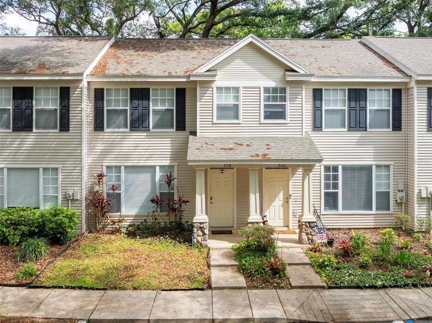 Welcome home to this charming and well-maintained 2-bedroom, 2-bath townhome nestled in the heart of Valrico! Offering 1,142 sq ft of comfortable living space, this two-story residence blends functionality with cozy Florida living. Step inside to find a bright, open layout featuring a kitchen/dining/family room combo—perfect for everyday living and entertaining. The home offers spacious bedrooms, including walk-in closets, and a convenient upstairs laundry area for added ease. Enjoy your morning coffee or unwind in the evening on the screened-in rear porch overlooking peaceful, tree-lined surroundings. Mature landscaping and oak trees provide a sense of privacy and tranquility. Located in a well-kept community with HOA-maintained amenities, residents enjoy access to a community pool, exterior maintenance, water, sewer, and more—making for truly low-maintenance living.Overview, 2 Bedrooms | 2 Bathrooms 1,142 Sq Ft | Built in 2003, Open-concept living area, Screened-in rear porch, Walk-in closets & ceiling fans, Upstairs laundry and Community pool. Convenient Valrico location close to shopping, dining & major roadways. Whether you're a first-time buyer, downsizing, or looking for an investment opportunity, this townhome checks all the boxes!