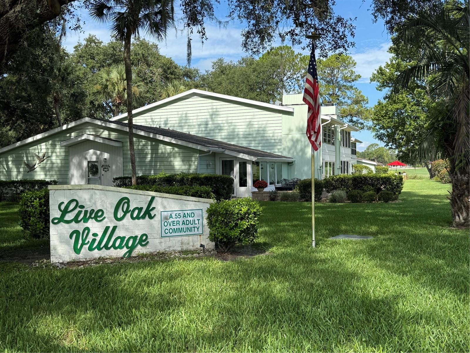 Welcome to this Lovely community of Live Oak Village. This 55+ community has many amenities. Beautiful community Pool, Fitness Center, Amazing Golf Course, and the ever popular Pickleball. This Condo has 2 bedrooms and 2 baths. Generous size Living Space, and an Amazing view of the Golf Course. Take a look at what this beautiful community has in store for you!